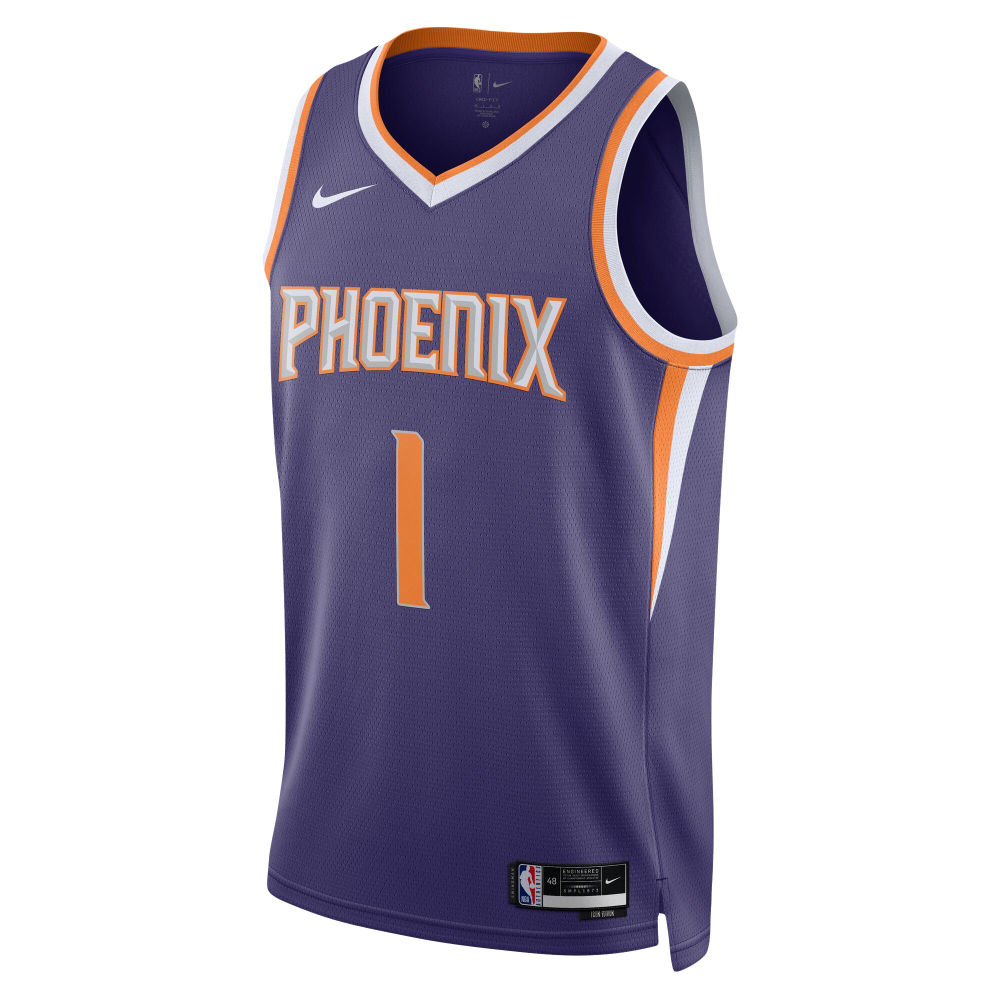 Devin Booker Phoenix Suns Unisex Swingman Jersey - Icon Edition - Purple