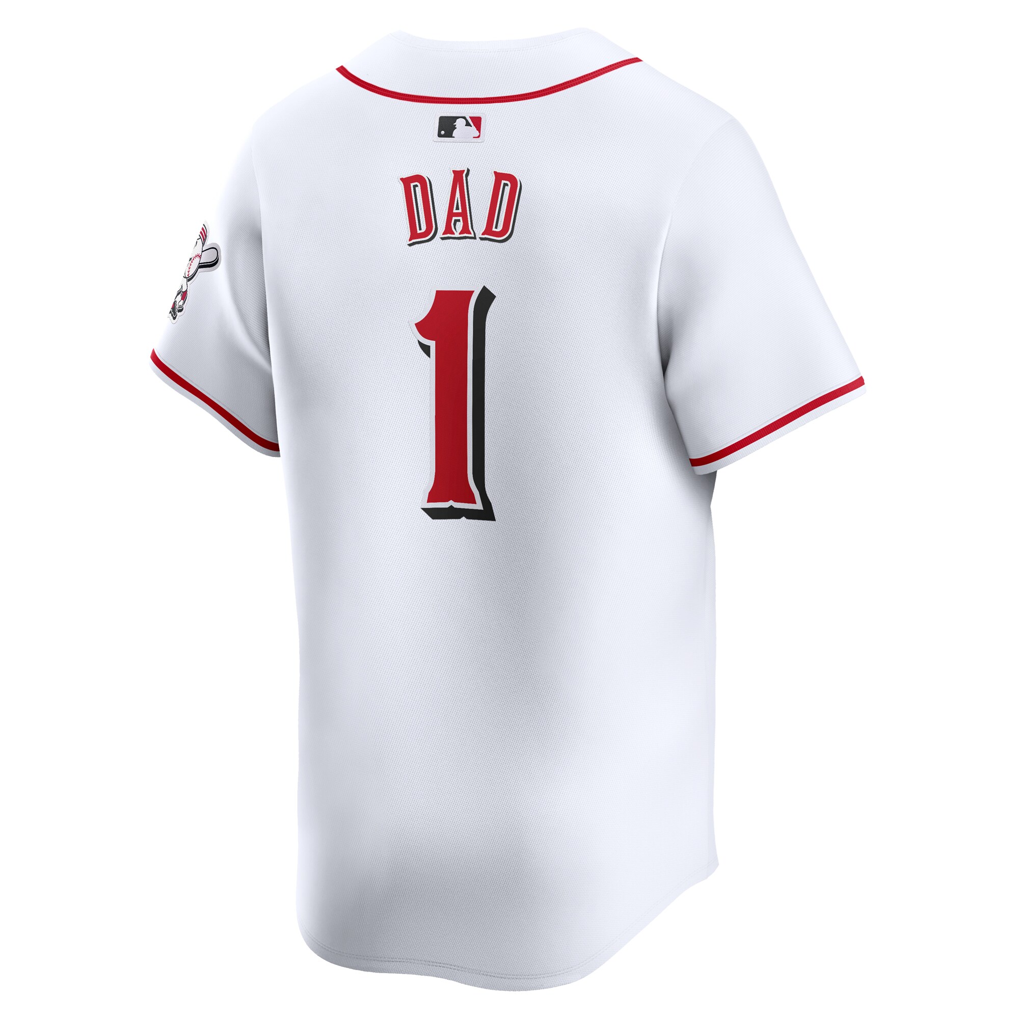 Cincinnati Reds  #1 Dad Home Limited Jersey - White