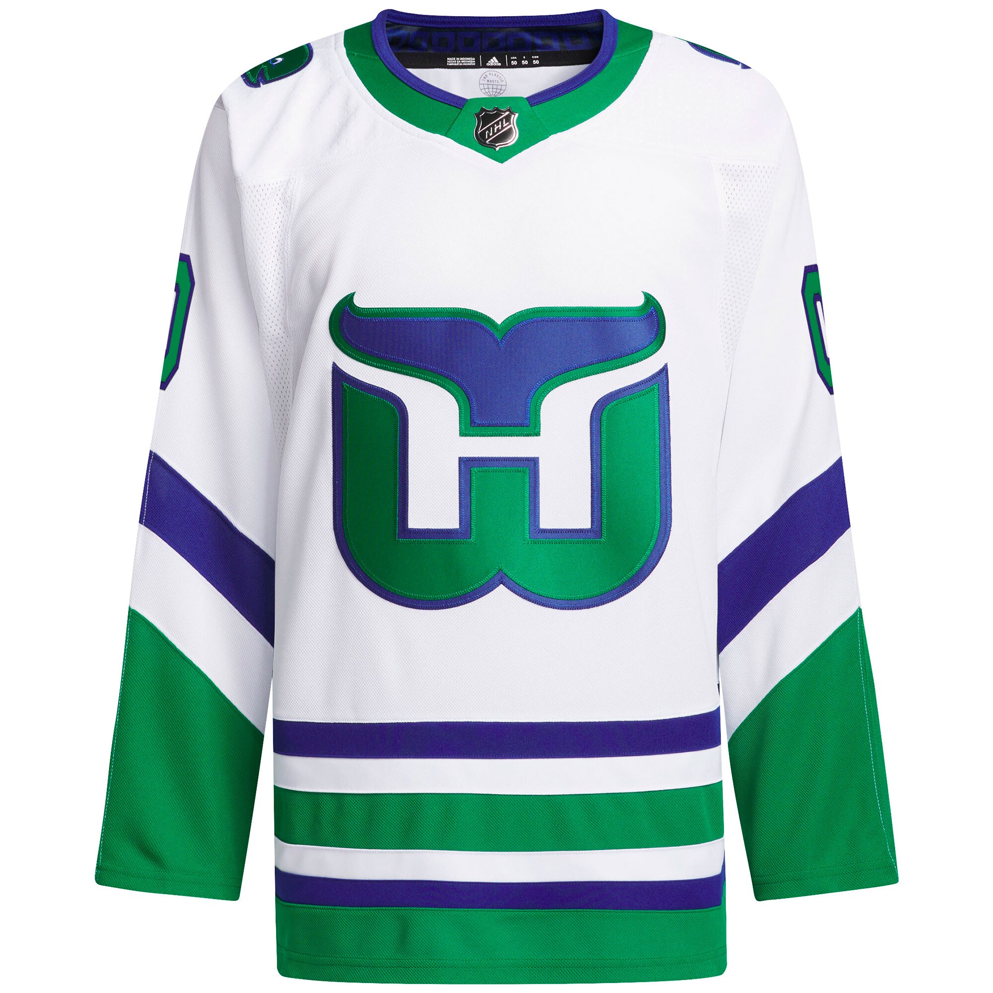 Carolina Hurricanes adidas Primegreen Authentic Custom Jersey - White