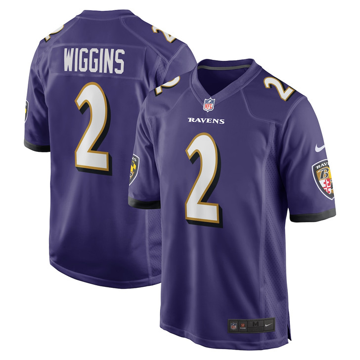 Nate Wiggins Baltimore Ravens 2024 First Round Pick Player Game Jersey - Purple