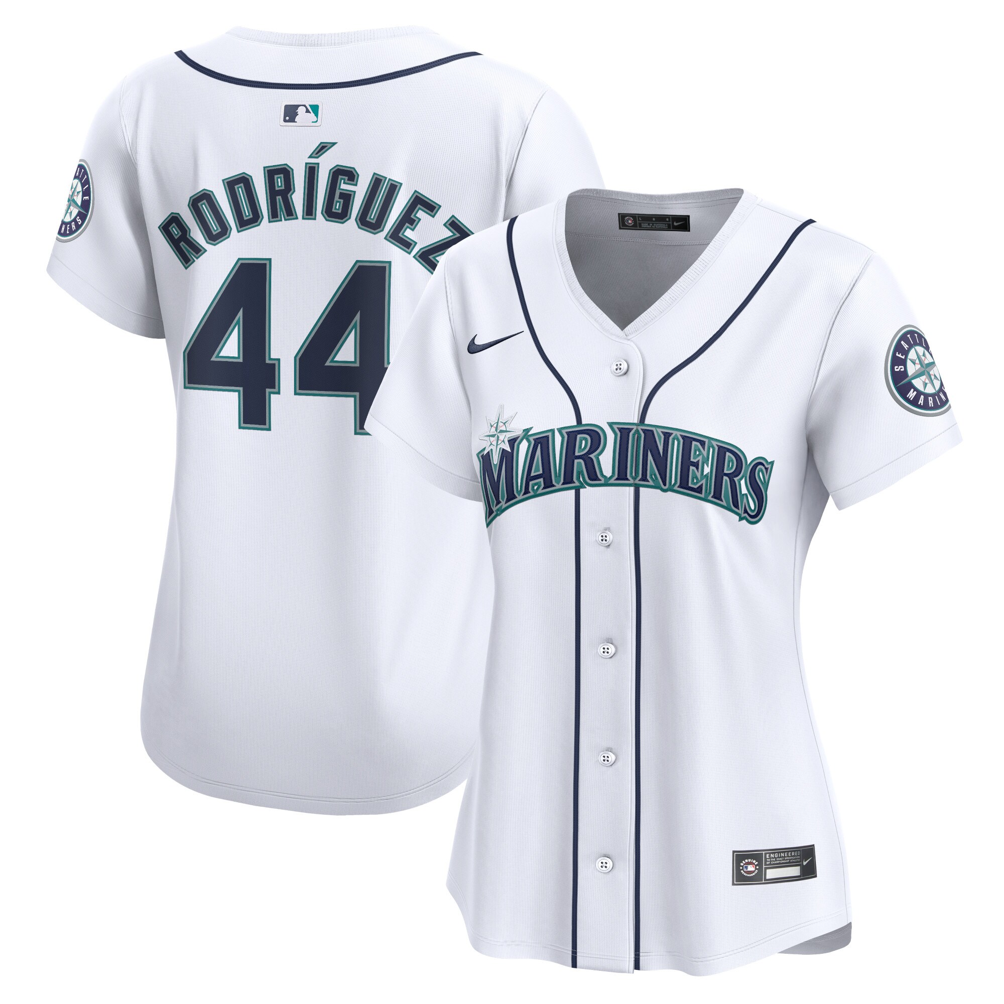 Julio Rodr\u00c3\u00adguez Seattle Mariners Women's Home Limited Player Jersey - White