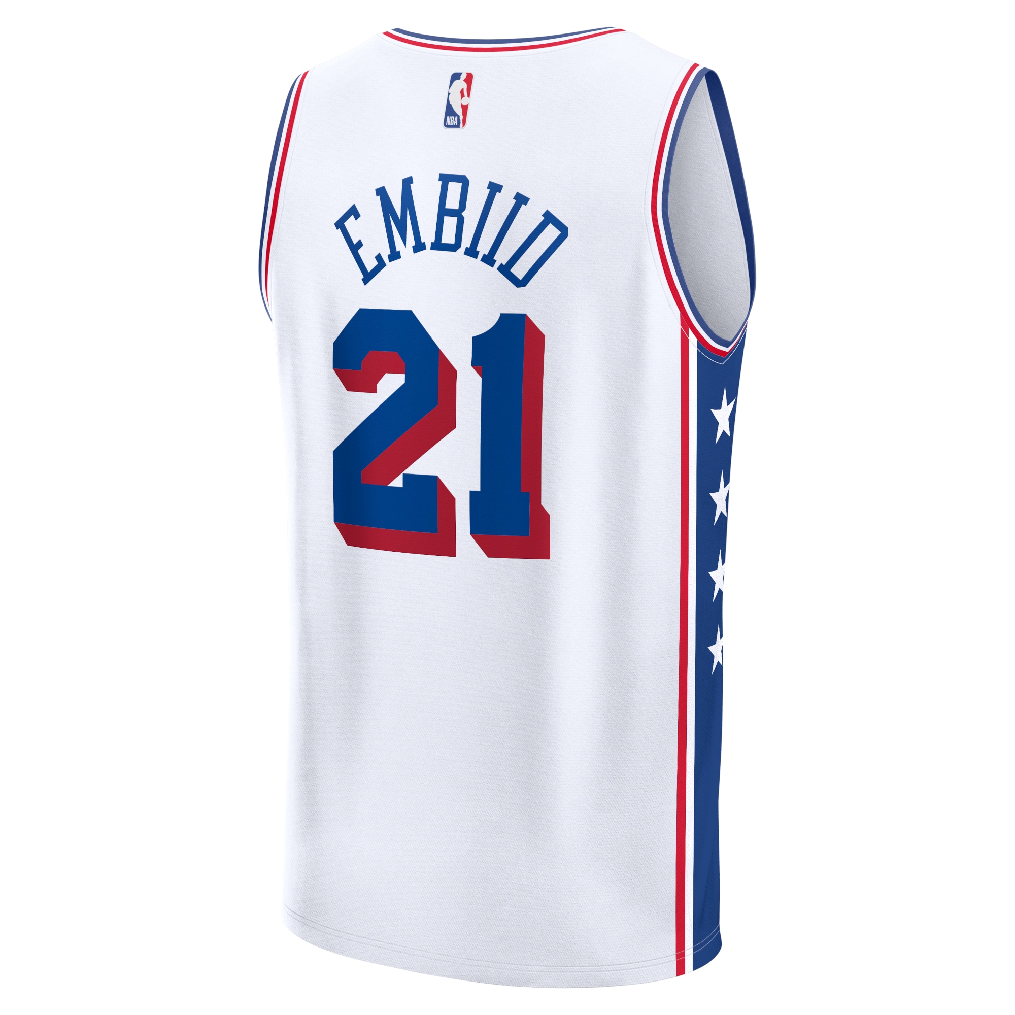 Joel Embiid Philadelphia 76ers Fanatics Fast Break Replica Player Jersey - Association Edition - White