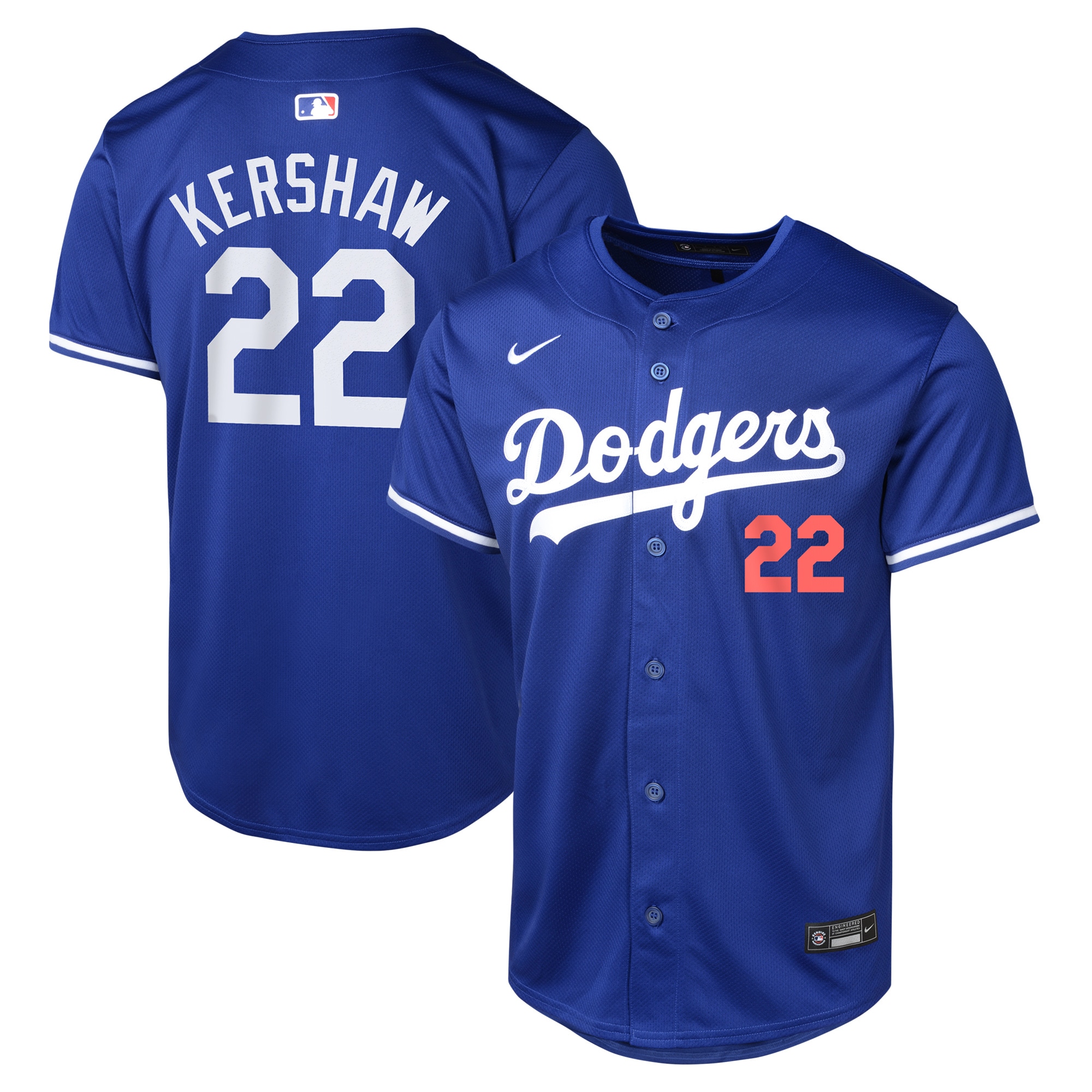 Clayton Kershaw Los Angeles Dodgers Youth Alternate Limited Player Jersey Royal