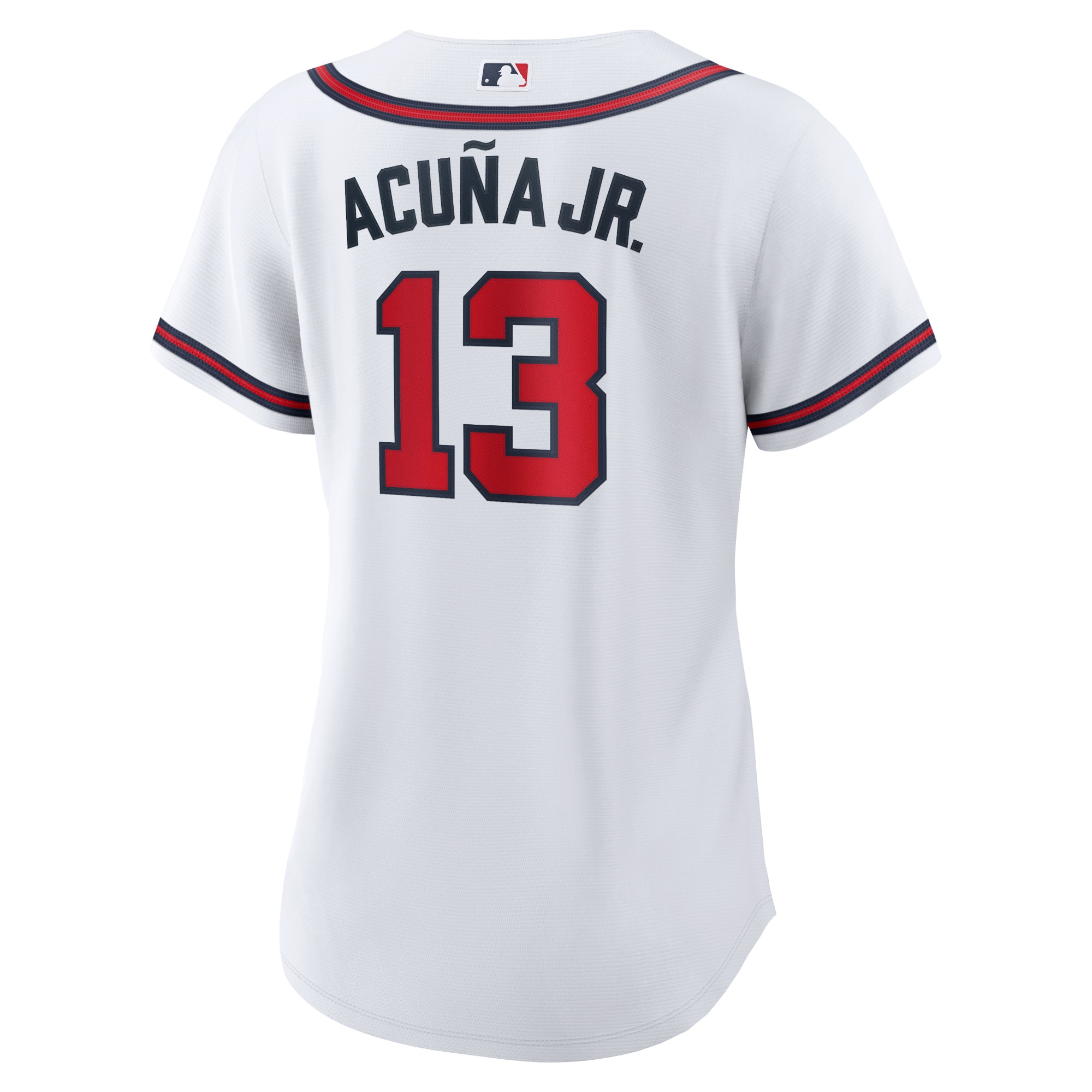 Ronald Acuna Jr. Atlanta Braves  Women's Home Replica Player Jersey - White