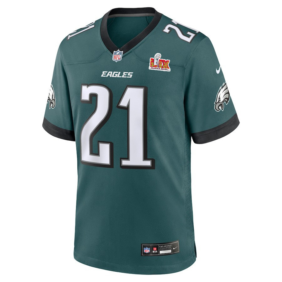 Sydney Brown #21 Philadelphia Eagles Super Bowl LIX YOUTH Jersey - Midnight Green