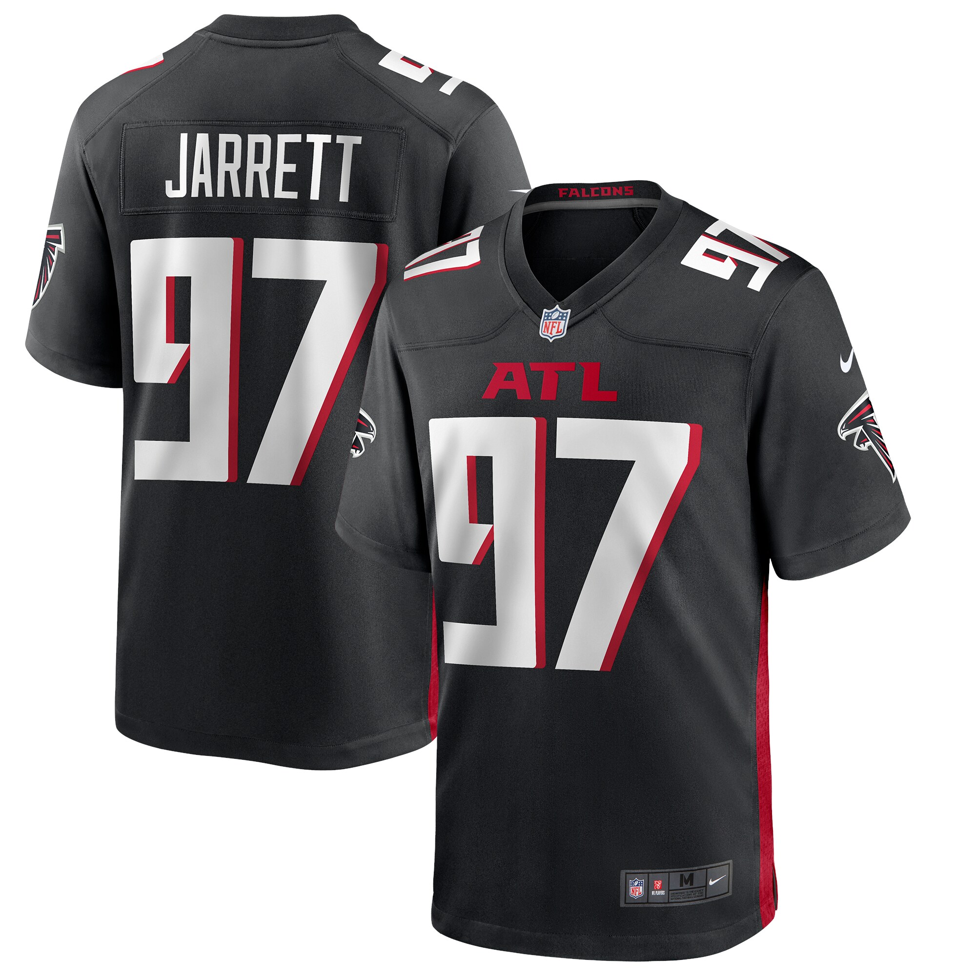 Grady Jarrett Atlanta Falcons  Game Player Jersey - Black