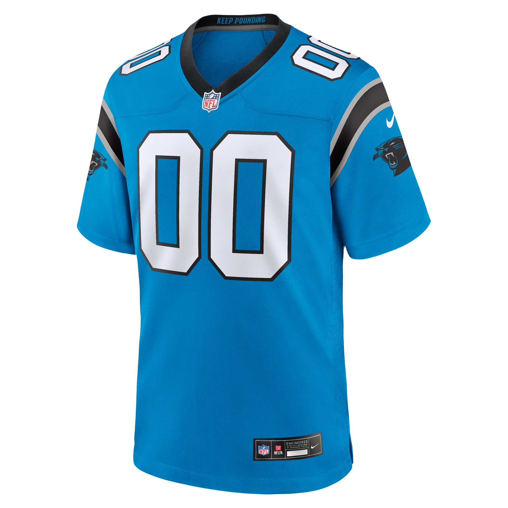 Carolina Panthers  Alternate Custom Game Jersey - Blue