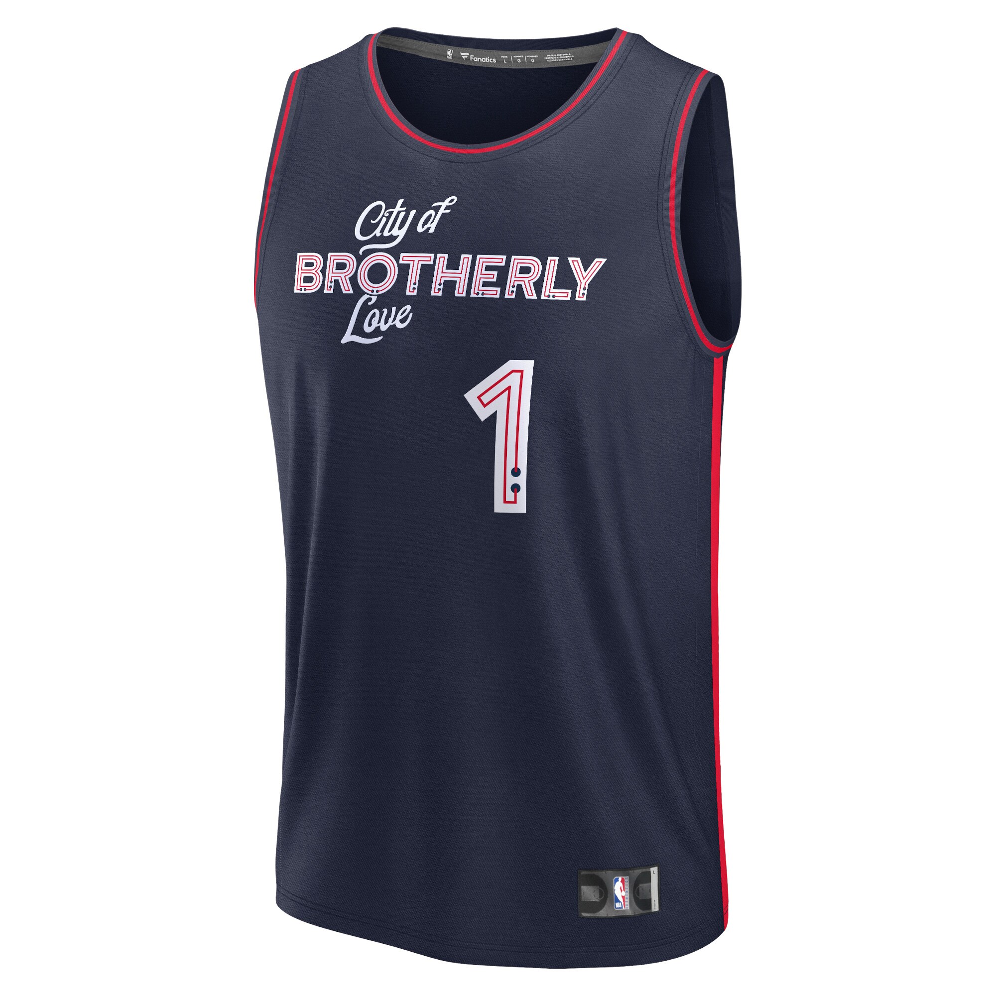 James Harden Philadelphia 76ers Fanatics Youth Fast Break Jersey - Navy - City Edition