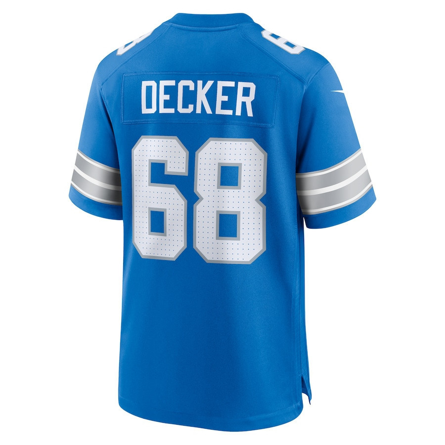 Taylor Decker #68 Detroit Lions Super Bowl LIX Jersey - Men's - Blue