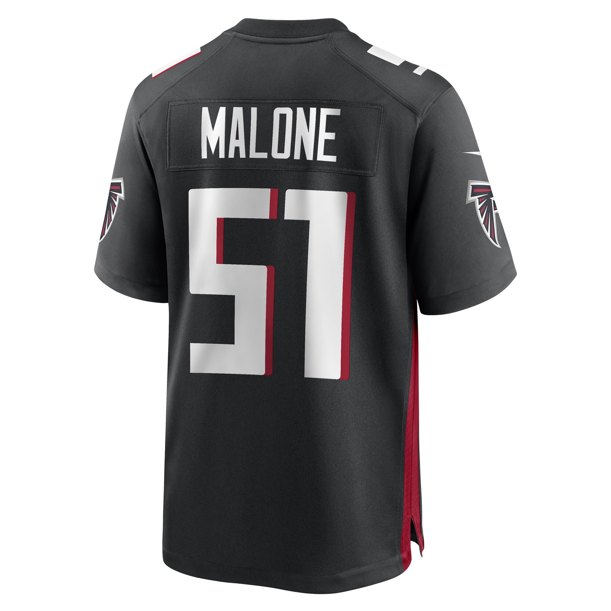 DeAngelo Malone Atlanta Falcons  Game Player Jersey - Black