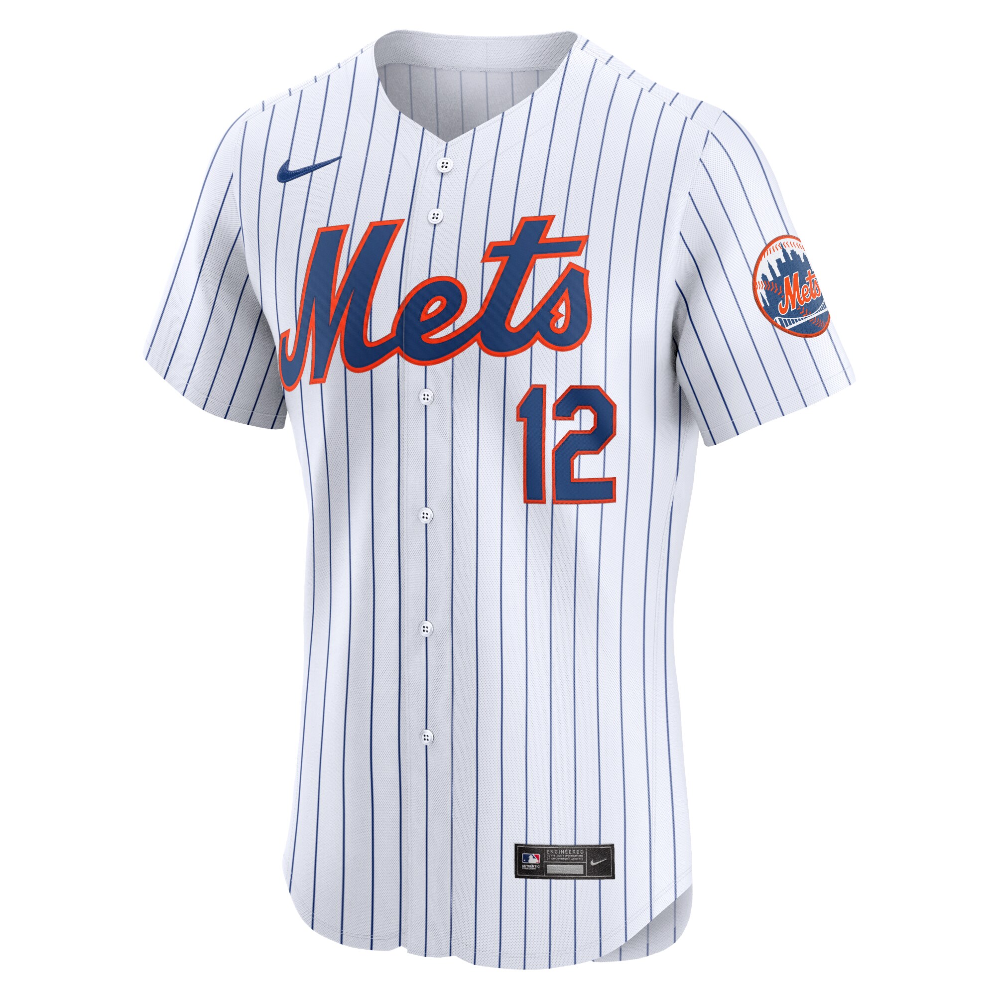 Francisco Lindor New York Mets  Home Elite Jersey - White