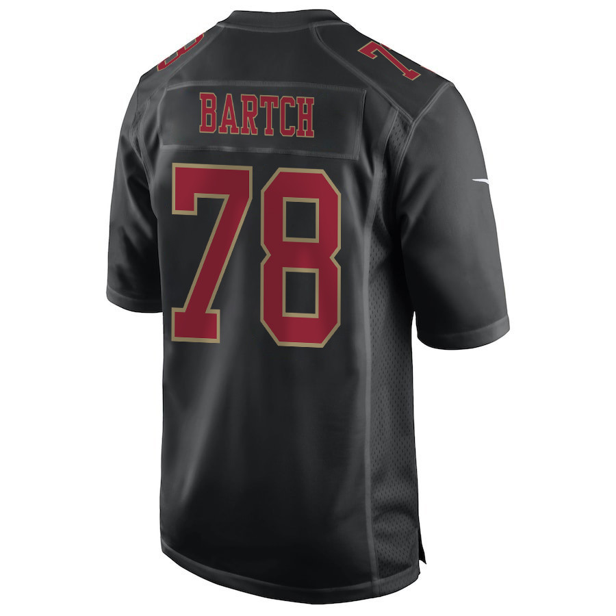 Ben Bartch 78 San Francisco 49ers Super Bowl LVIII Patch Fashion Game Men Jersey - Carbon Black