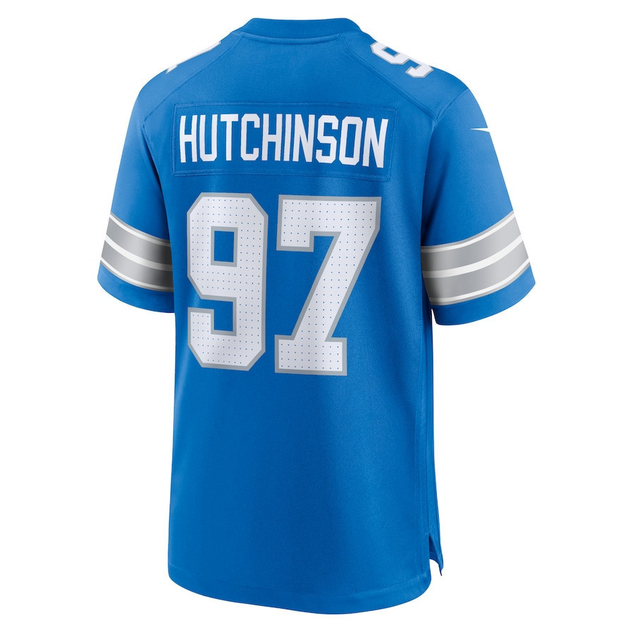 Aidan Hutchinson #97 Detroit Lions Super Bowl LIX Jersey - Men's - Blue