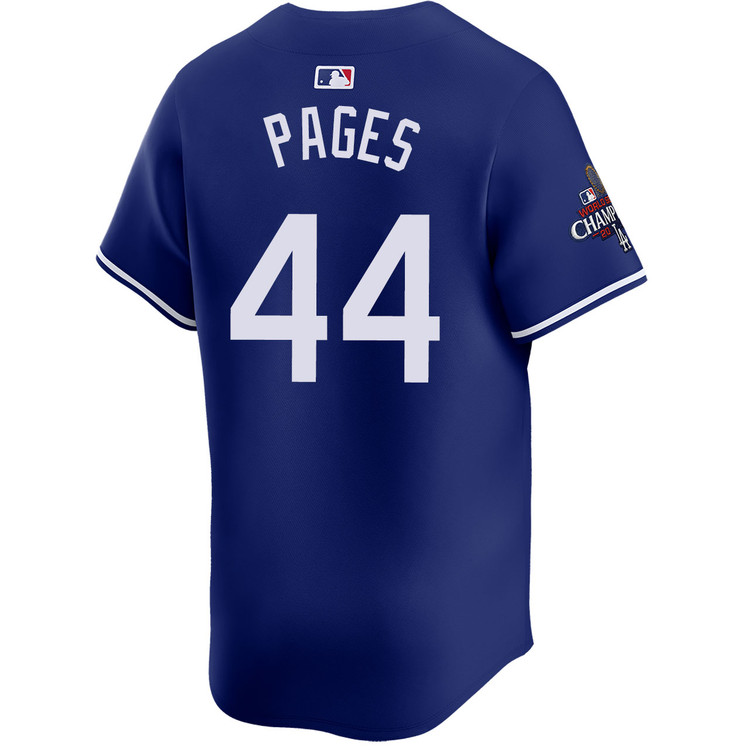 Andy Pages Los Angeles Dodgers Alternate Royal Limited World Series Champions Jersey