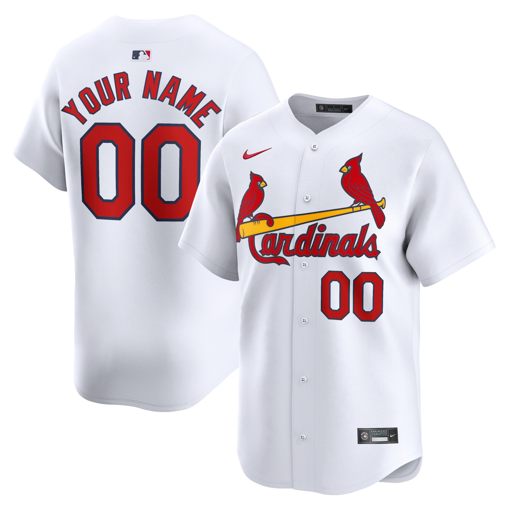 St. Louis Cardinals  Home Limited Custom Jersey - White