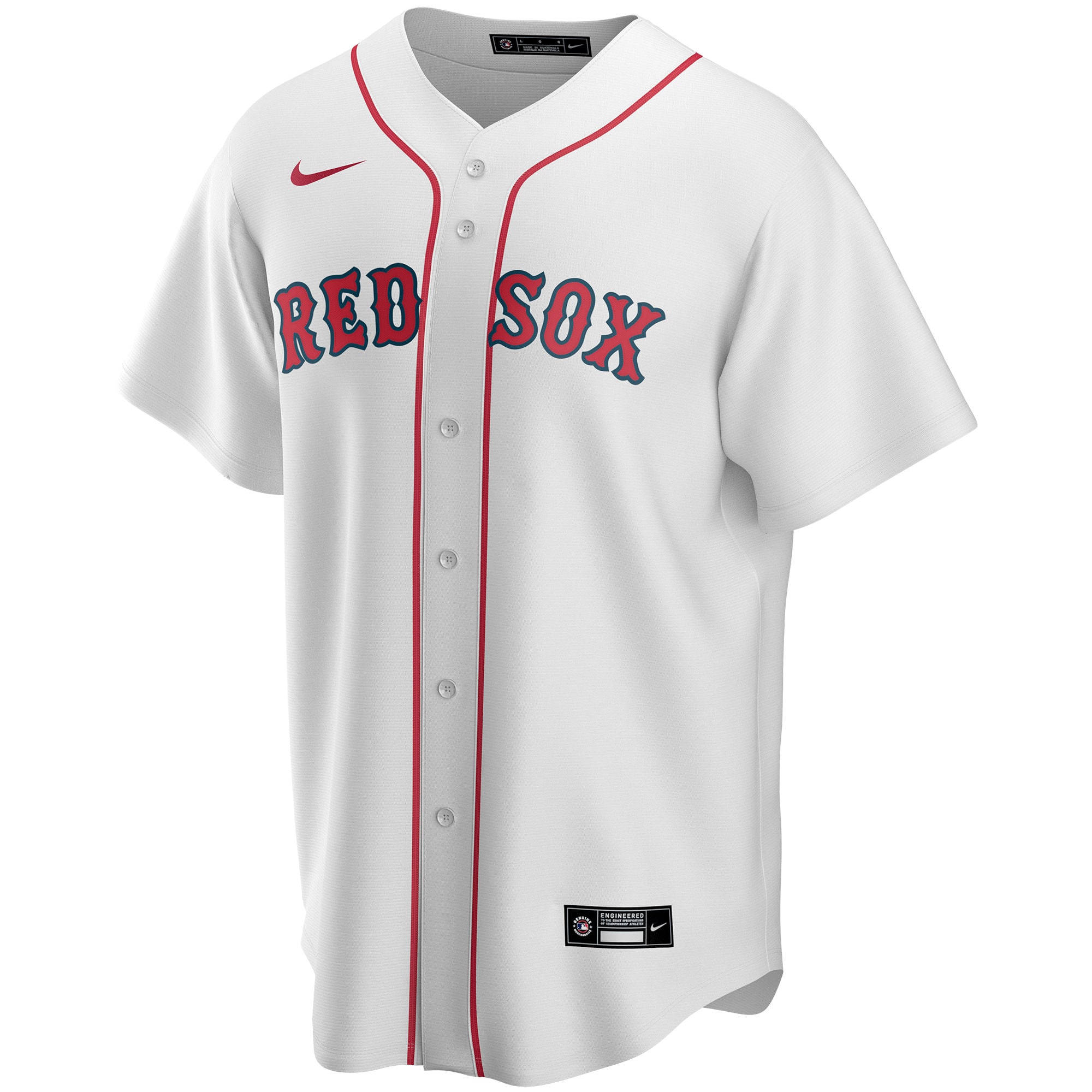 Boston Red Sox  Home Replica Custom Jersey - White
