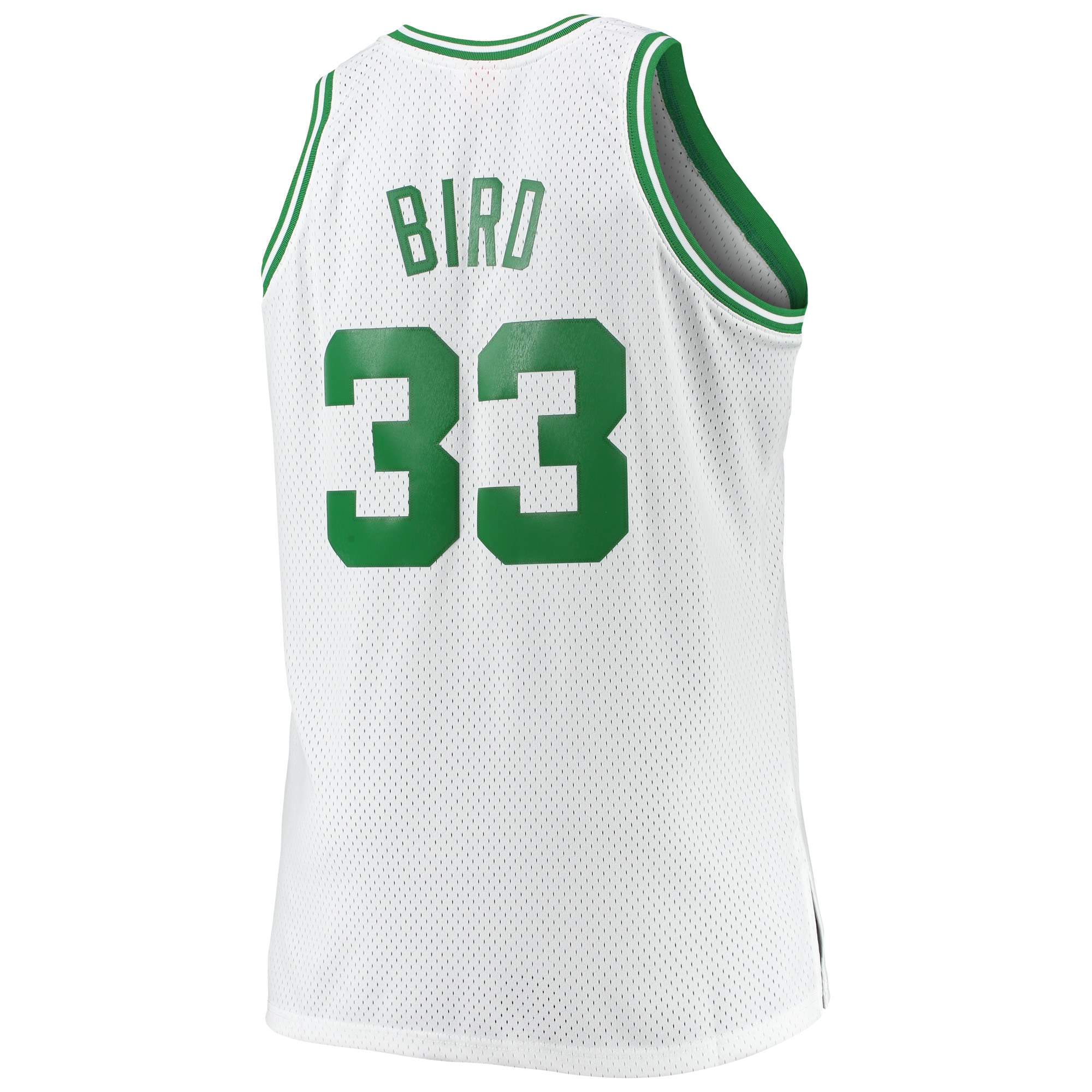 Larry Bird Boston Celtics Mitchell & Ness Big & Tall 1985\/86 Hardwood Classics Swingman Jersey - White