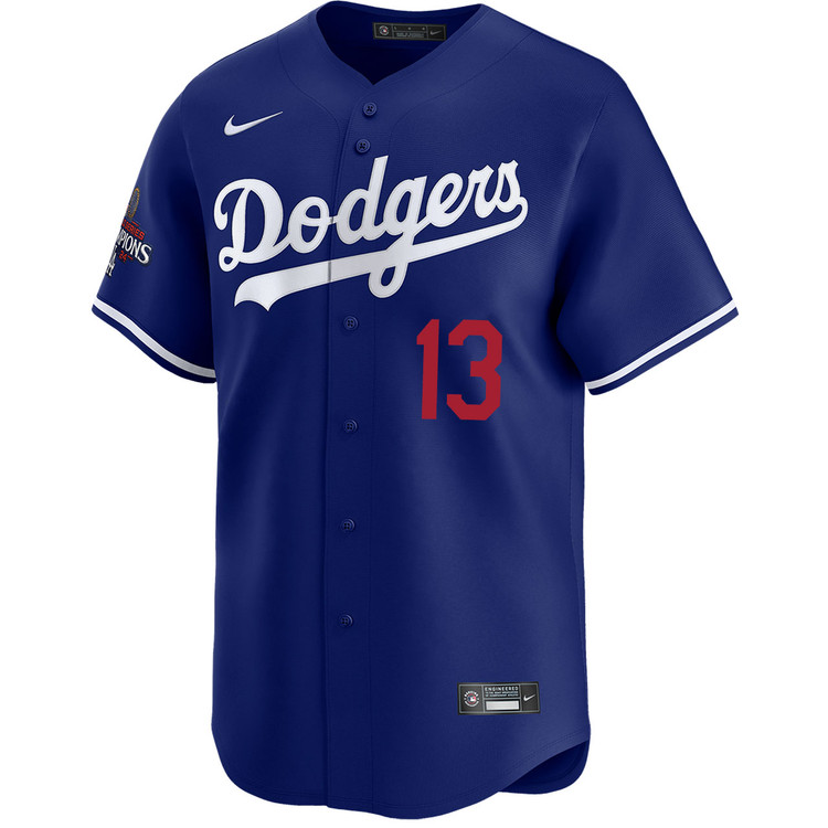 Max Muncy Los Angeles Dodgers Alternate Royal Limited World Series Champions Jersey