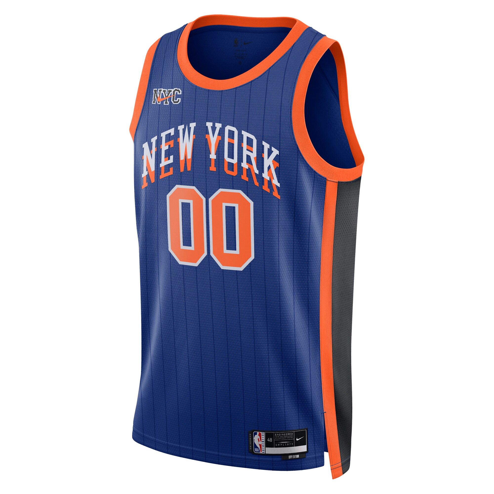New York Knicks Unisex 2023\/24 Custom Swingman Jersey - Blue - City Edition