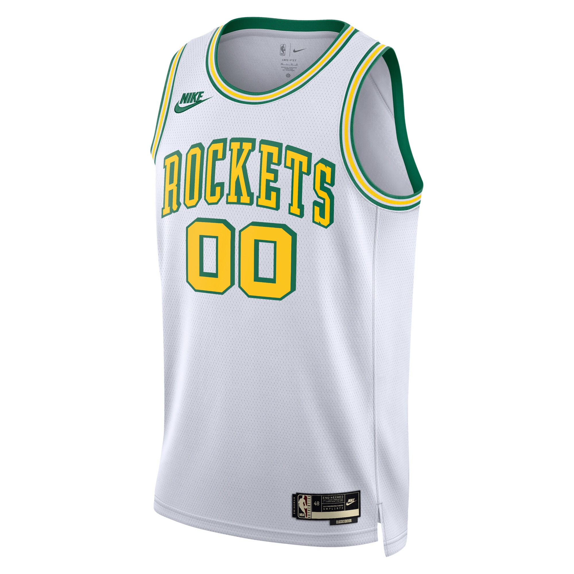 Houston Rockets Unisex 2022\/23 Custom Swingman Jersey - Classic Edition - White
