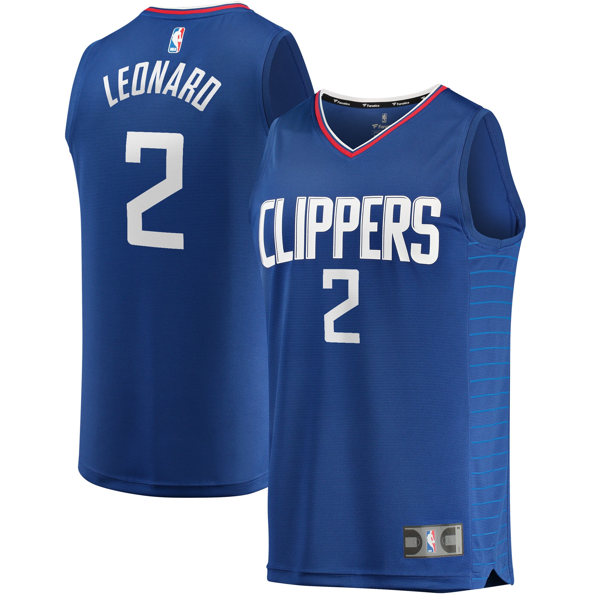 Kawhi Leonard LA Clippers Fanatics Youth 2019\/20 Fast Break Replica Jersey Blue - Icon Edition