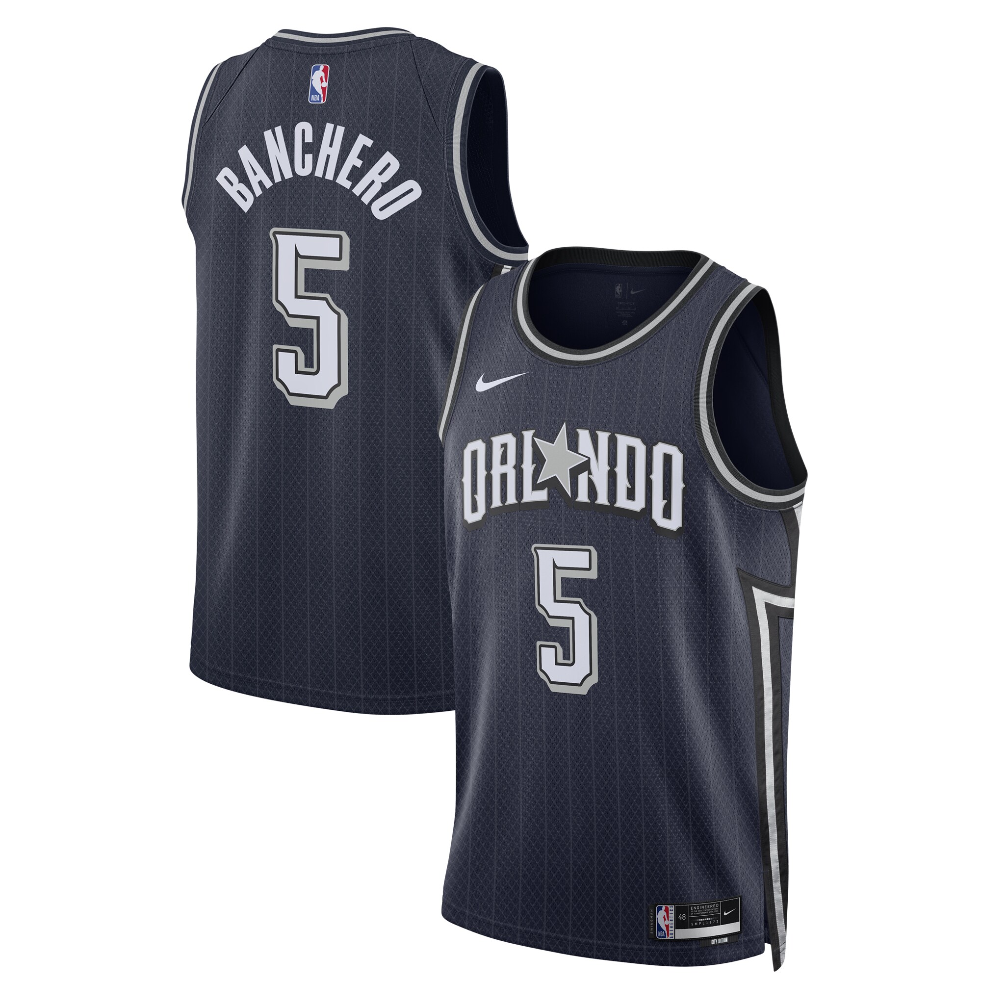Paolo Banchero Orlando Magic Unisex 2023\/24 Swingman Jersey - Navy - City Edition