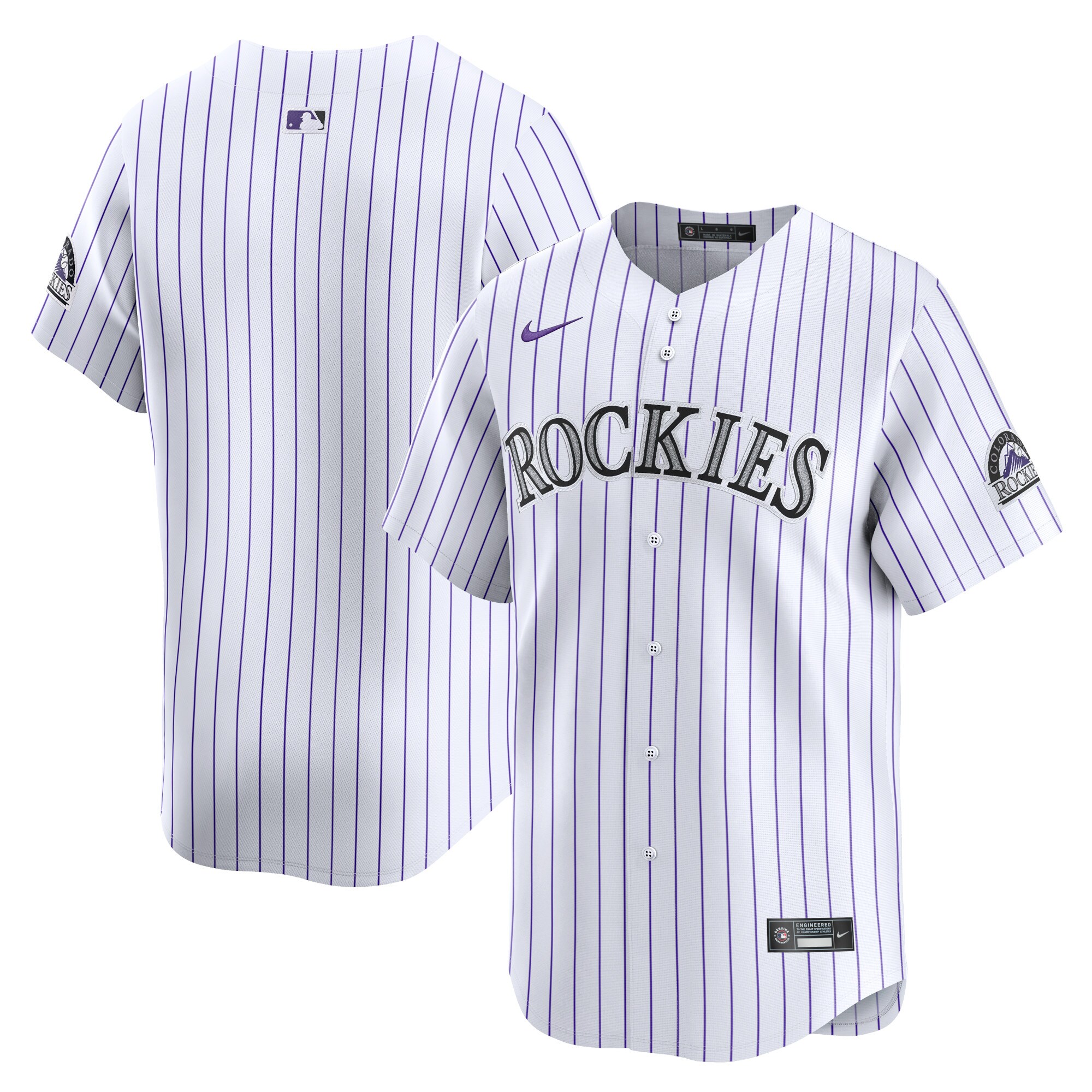 Colorado Rockies  Youth Home Limited Jersey - White