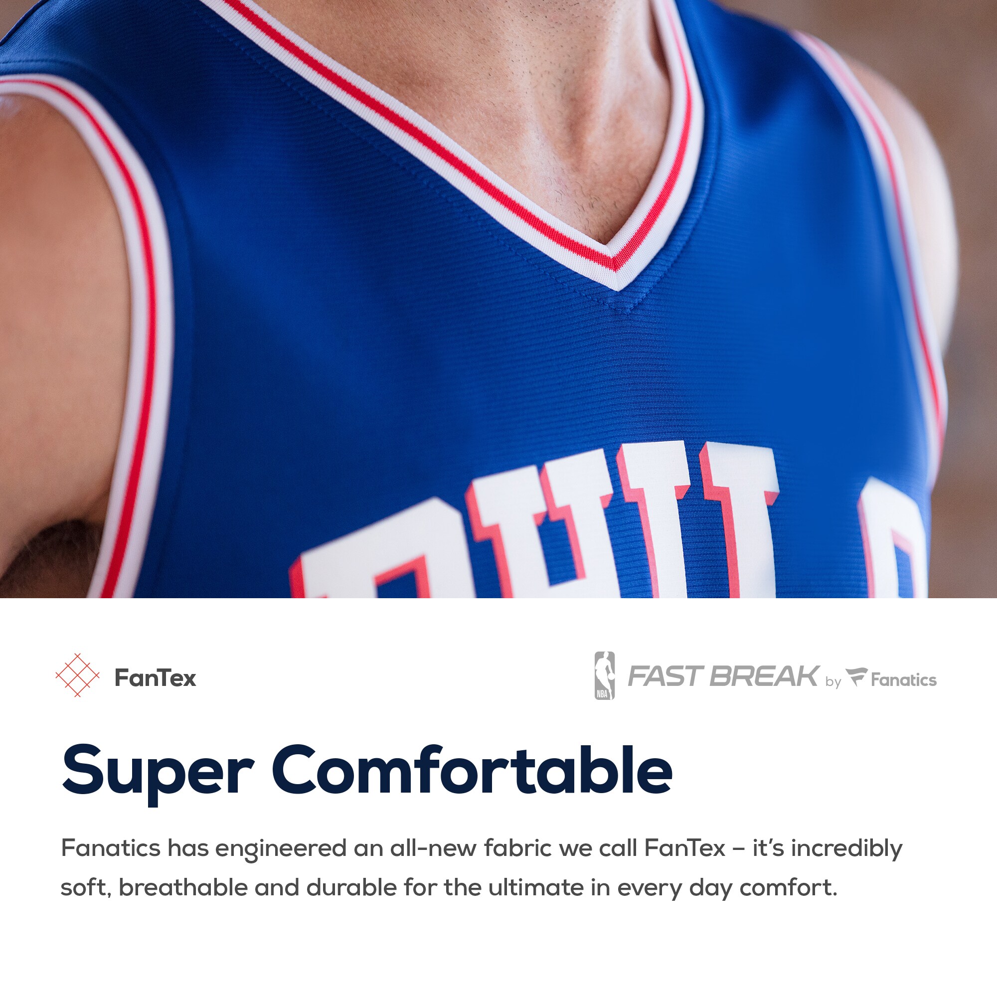 Philadelphia 76ers Fanatics Youth Fast Break Custom Replica Jersey White - Association Edition