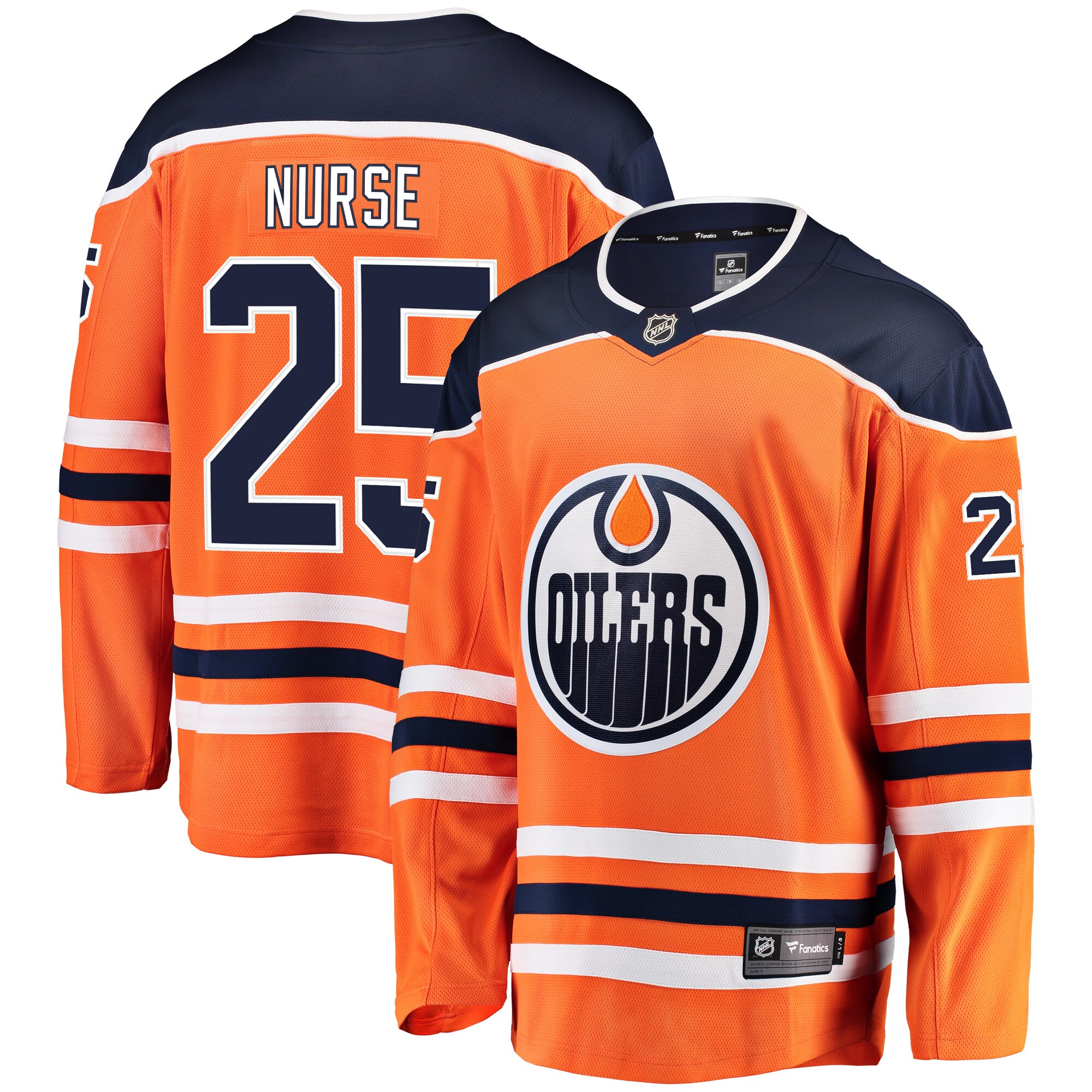 Darnell Nurse Edmonton Oilers Fanatics Breakaway Player Jersey - Orange