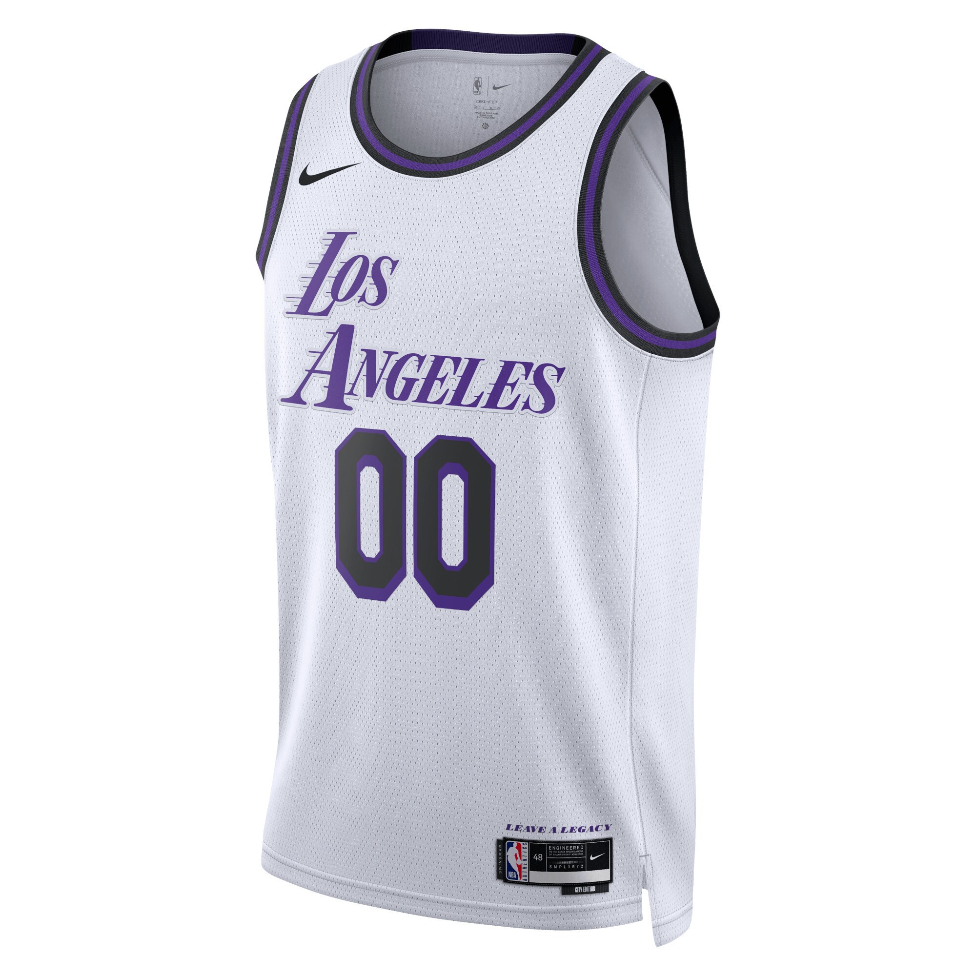 Los Angeles Lakers Unisex 2022\/23 Swingman Custom Jersey - City Edition - White