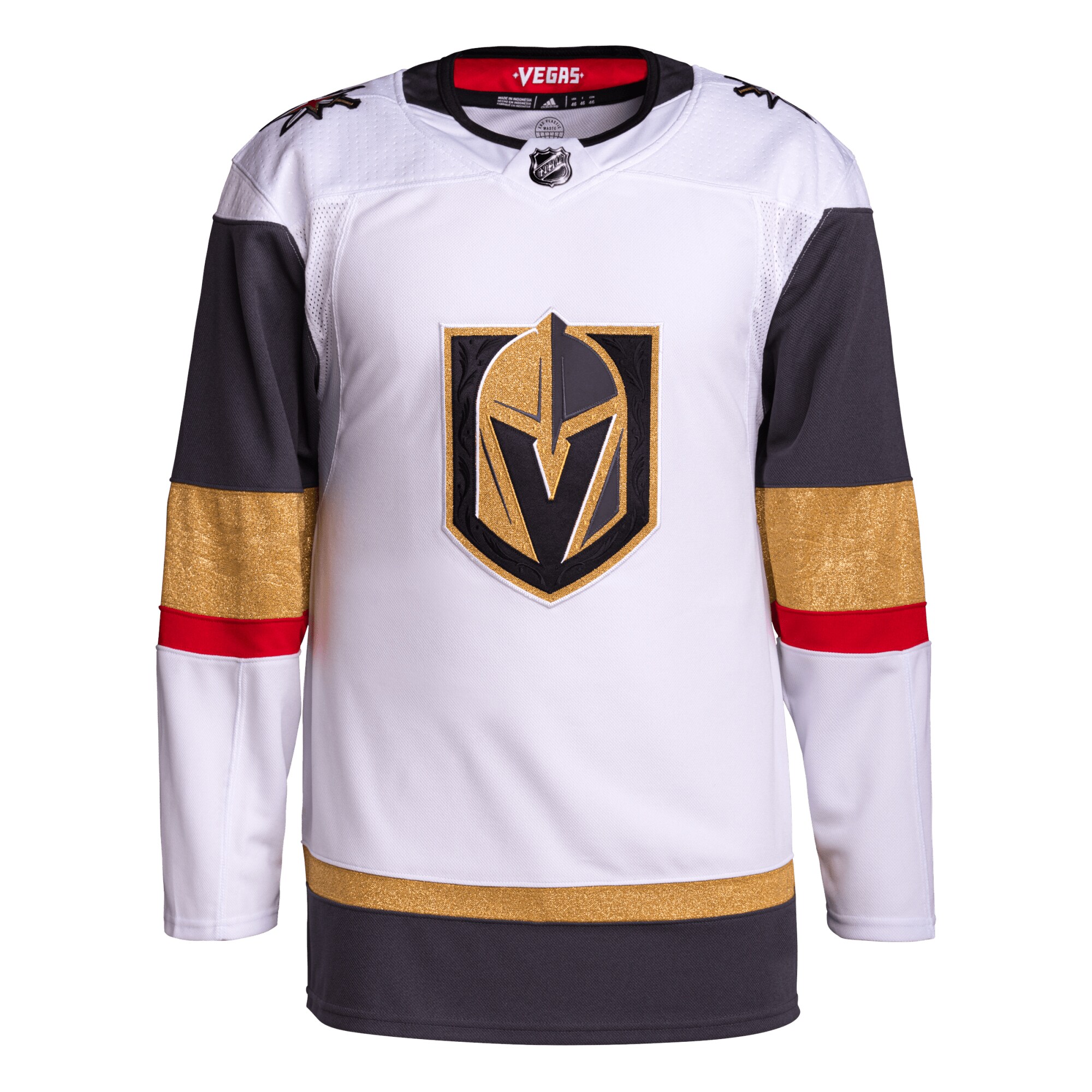 Vegas Golden Knights adidas Away Primegreen Authentic Jersey White