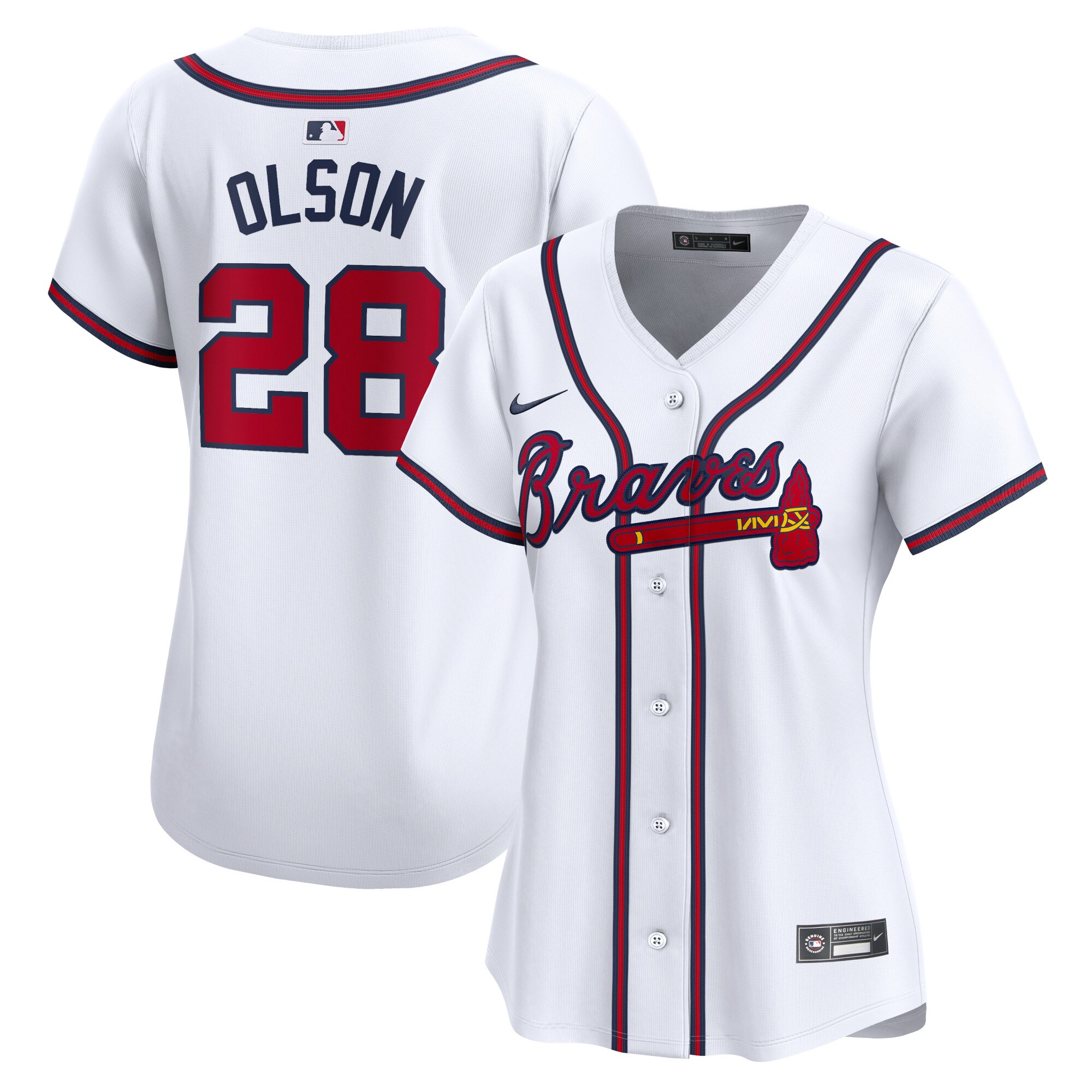 Matt Olson Atlanta Braves  Women's Home Limited Player Jersey - White