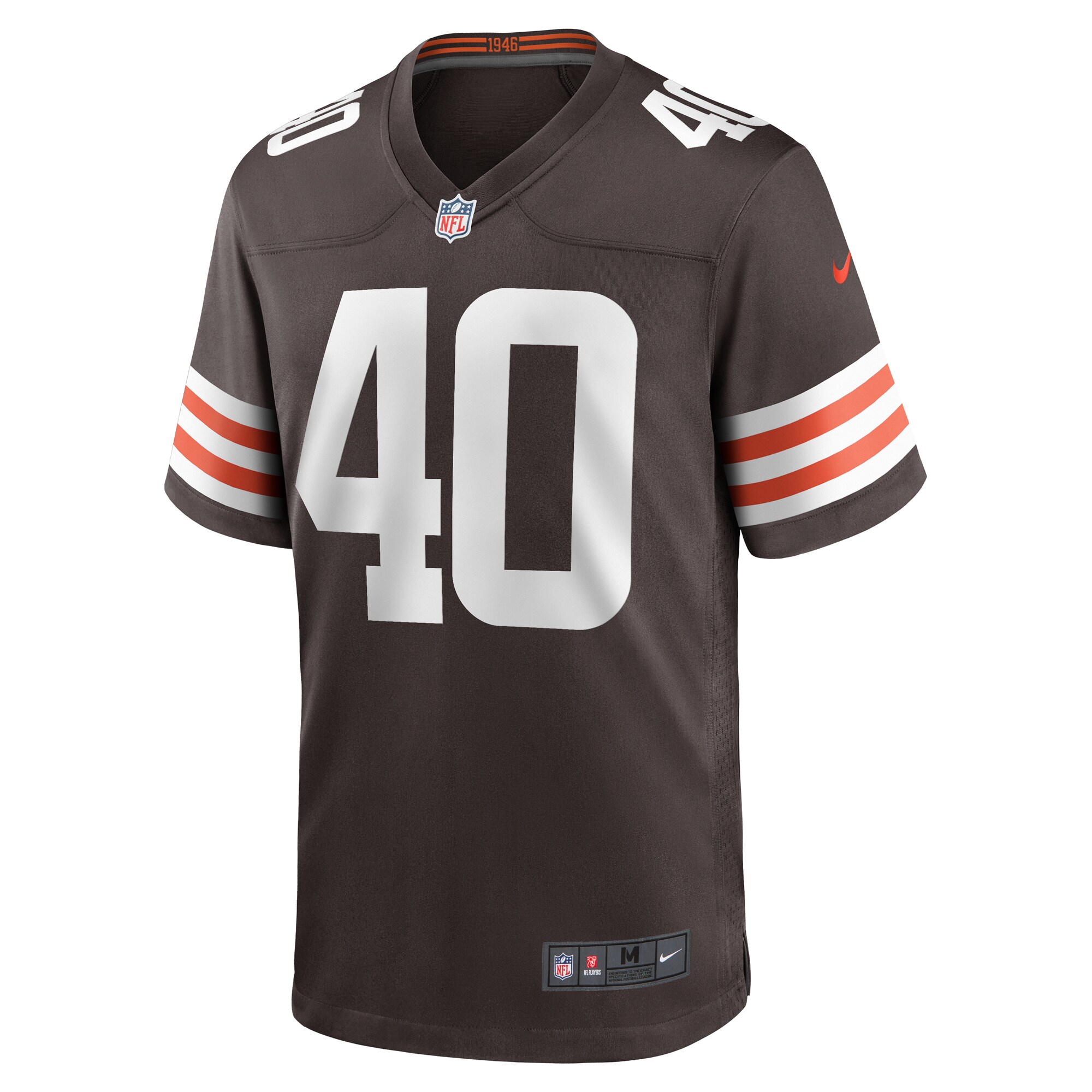 Matthew Adams Cleveland Browns  Team Game Jersey -  Brown