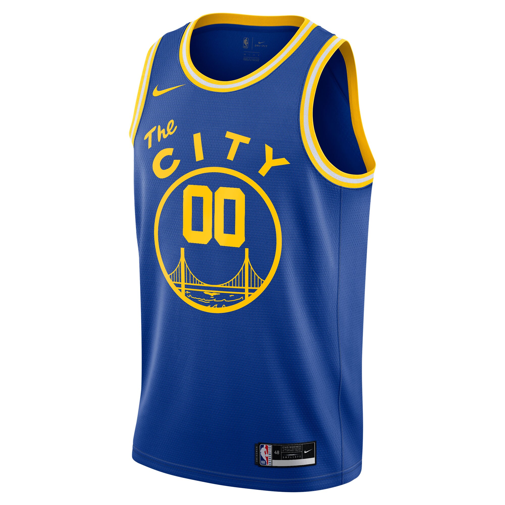 Golden State Warriors 2020\/21 Hardwood Classics Swingman Custom Jersey - Blue