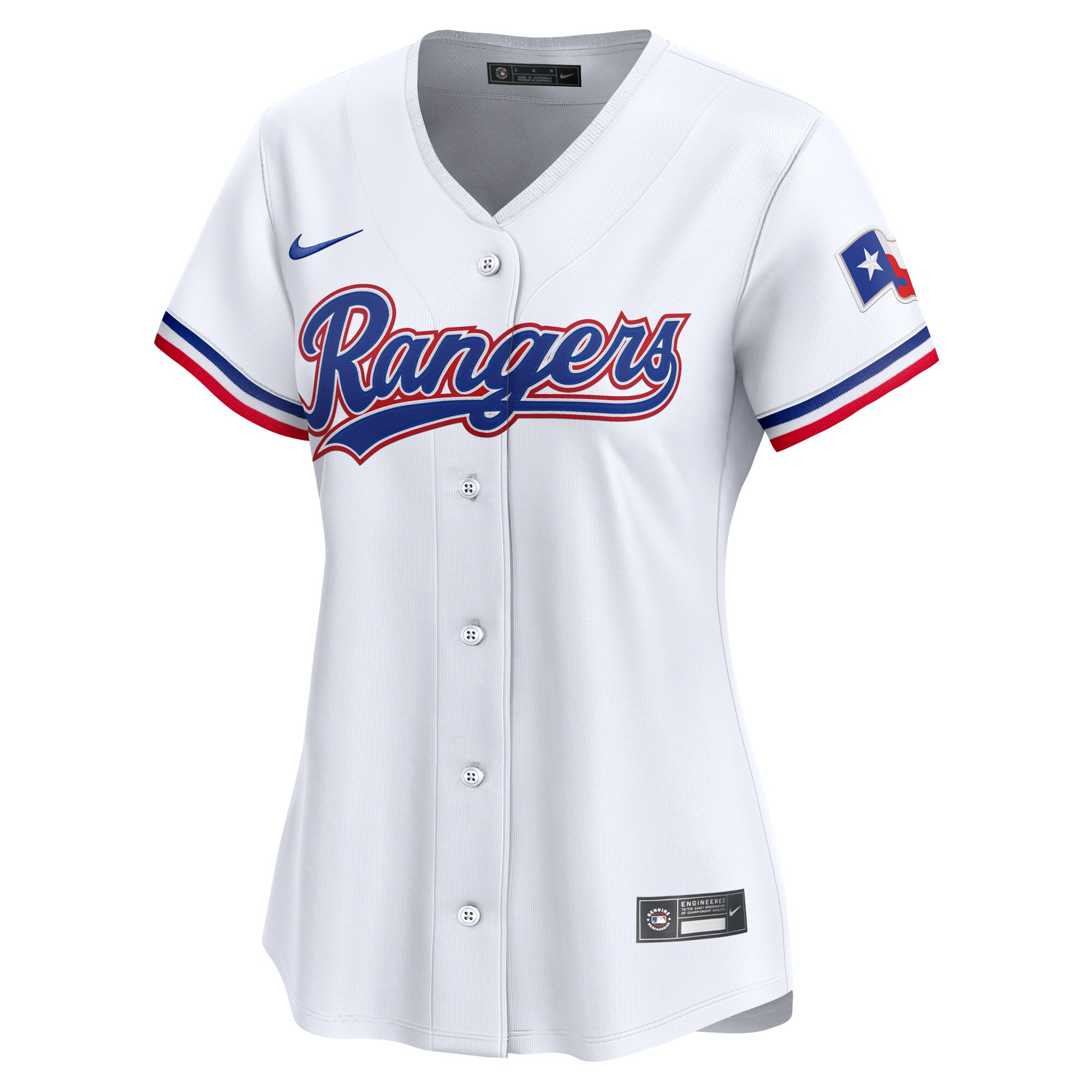 Texas Rangers  Women's #1 Mom Home Limited Jersey - White