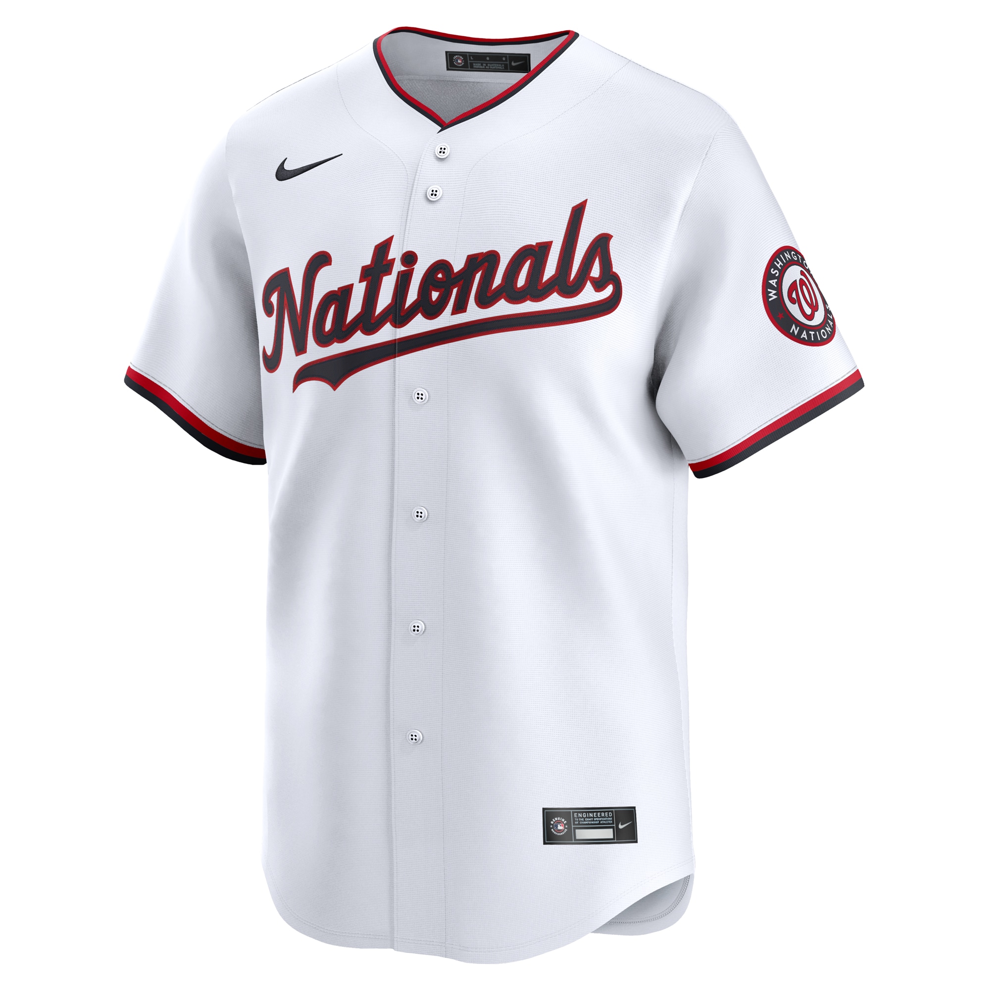Riley Adams Washington Nationals  Home Limited Player Jersey - White