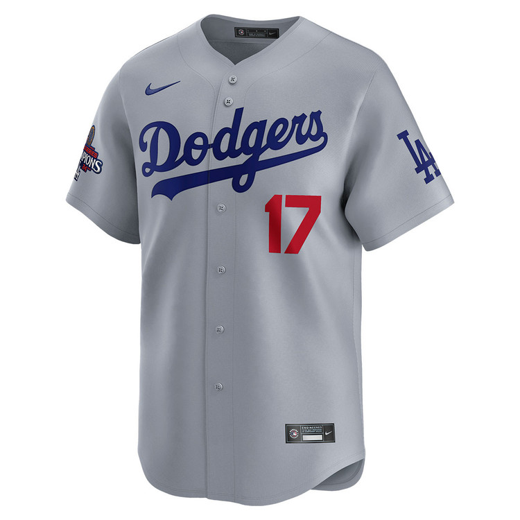 Shohei Ohtani Los Angeles Dodgers Alternate Road Limited World Series Champions Jersey