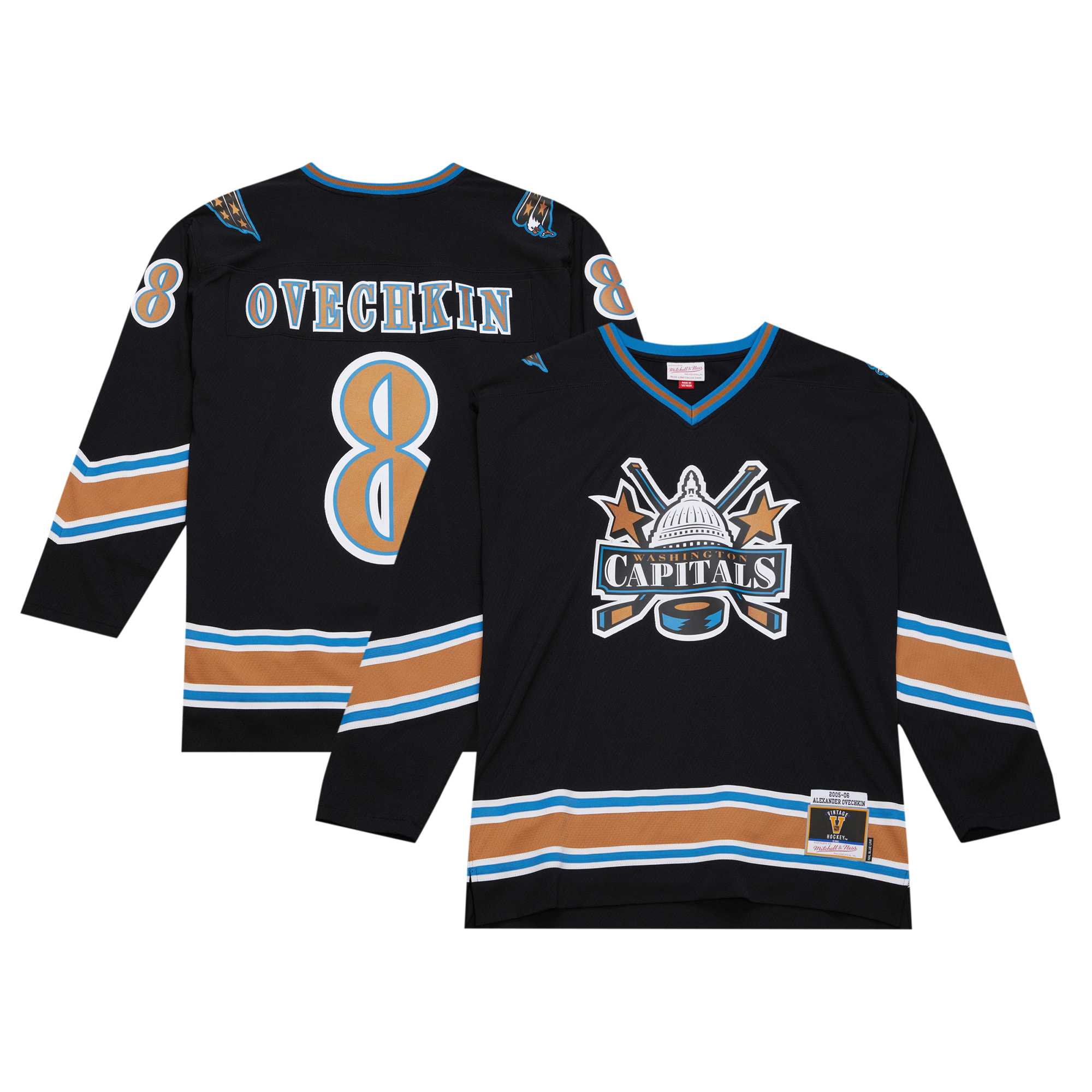 Alexander Ovechkin Washington Capitals Mitchell & Ness 2005\/06 Blue Line Player Jersey - Black