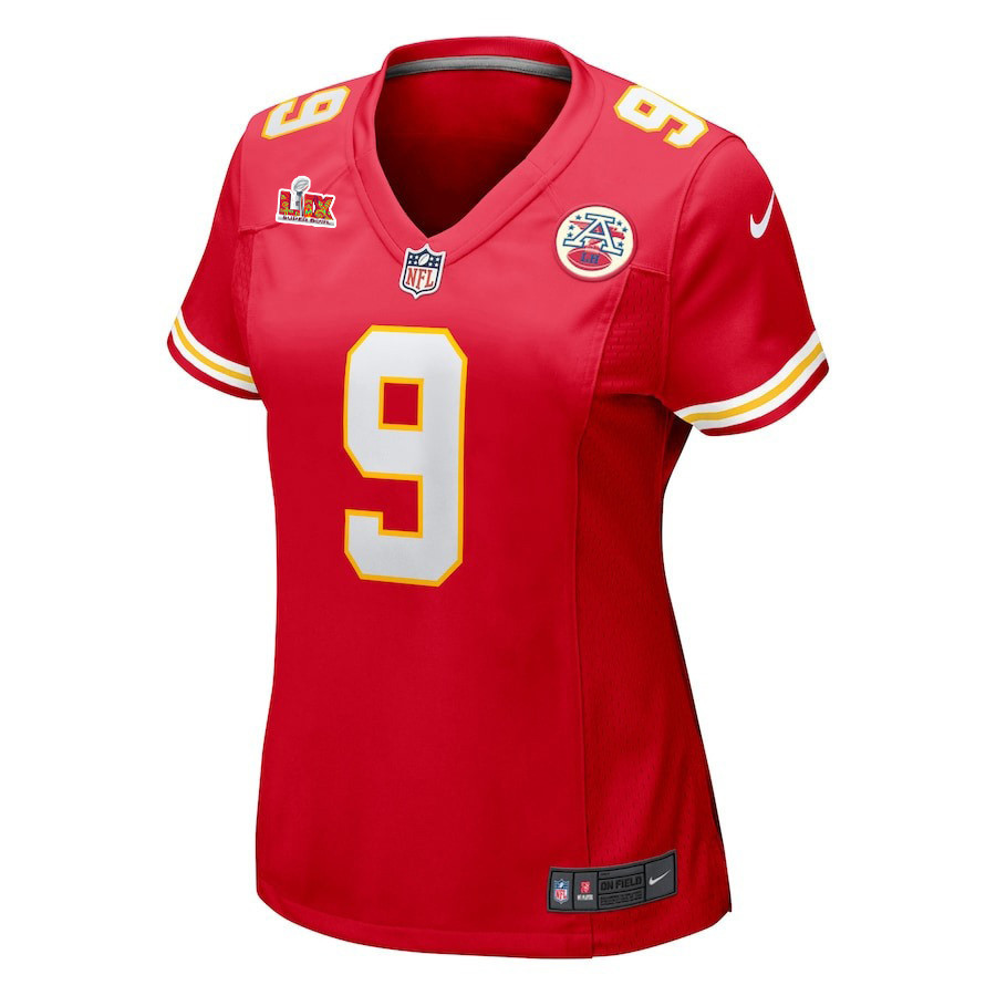 JuJu Smith-Schuster #9 Kansas City Chiefs Super Bowl LIX Women's Jersey - Red