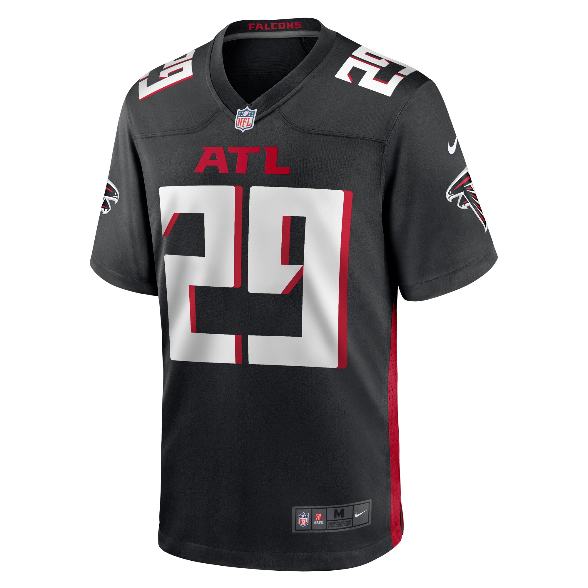 Micah Abernathy Atlanta Falcons  Team Game Jersey -  Black