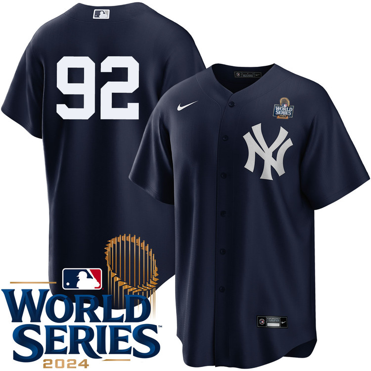 Yoendrys Gomez New York Yankees Alternate Navy Player World Series Jersey