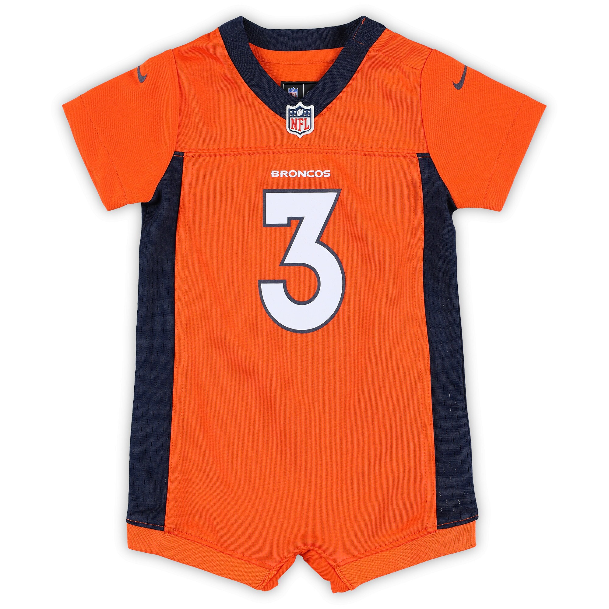 Russell Wilson Denver Broncos Newborn & Infant Game Romper Jersey - Orange