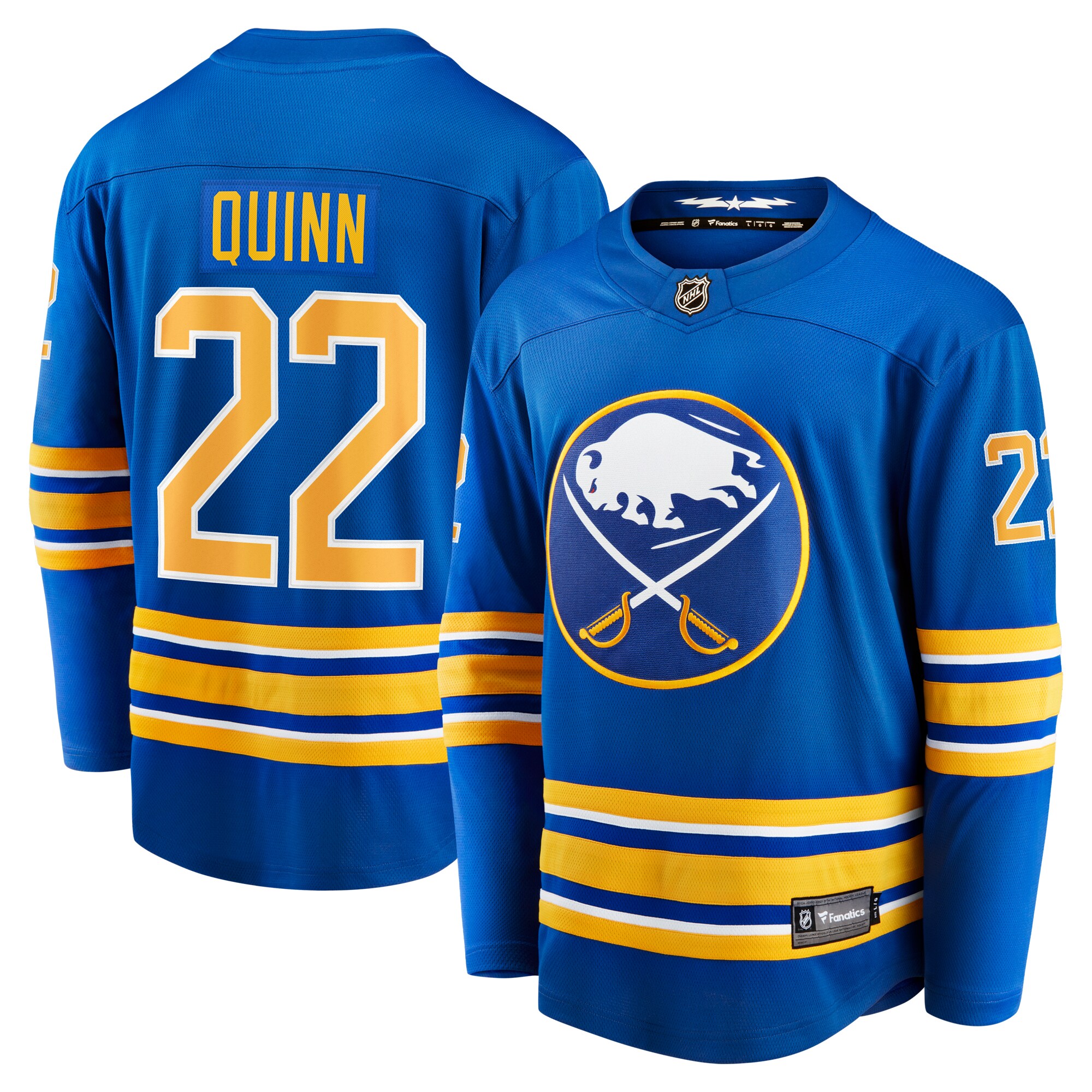 Jack Quinn Buffalo Sabres Fanatics Home Breakaway Jersey - Royal