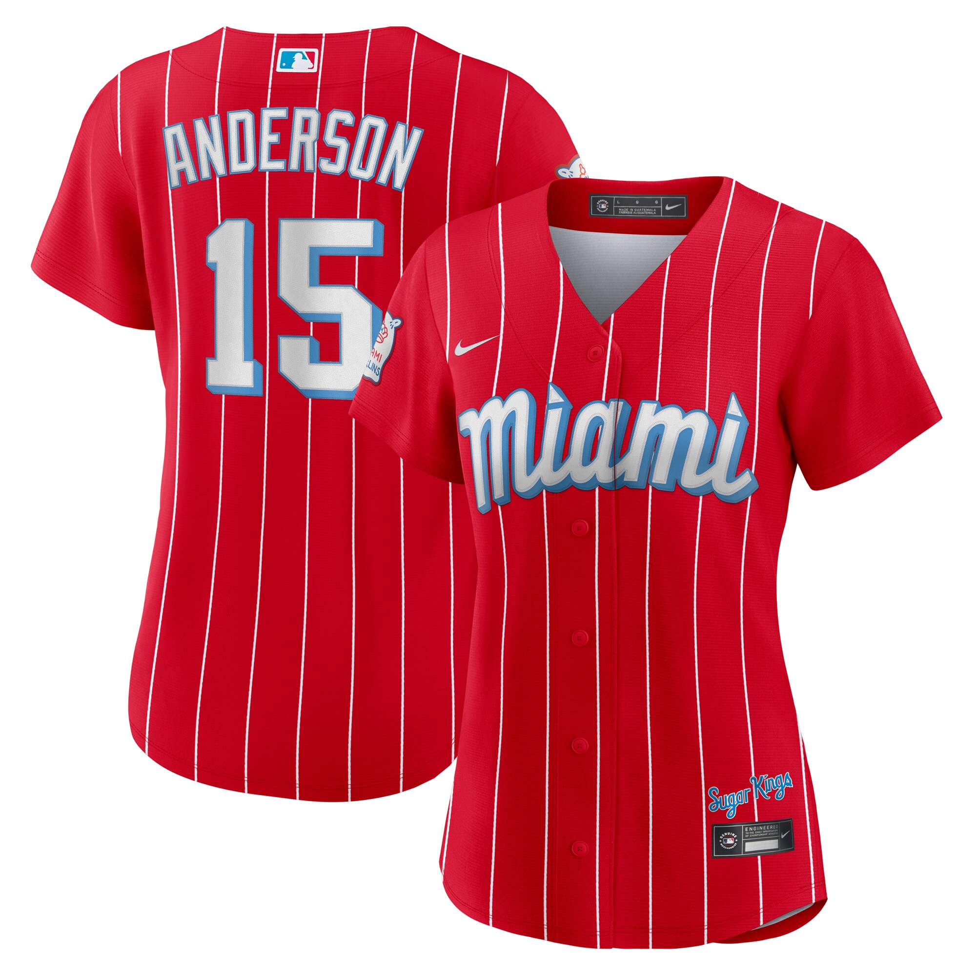 Brian Anderson Miami Marlins Women's City Connect Replica Player Jersey - Red