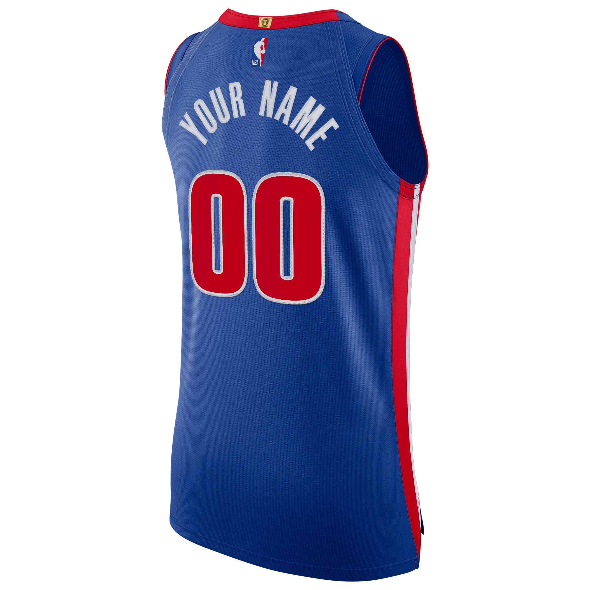 Detroit Pistons  Authentic Custom Jersey Blue - Icon Edition