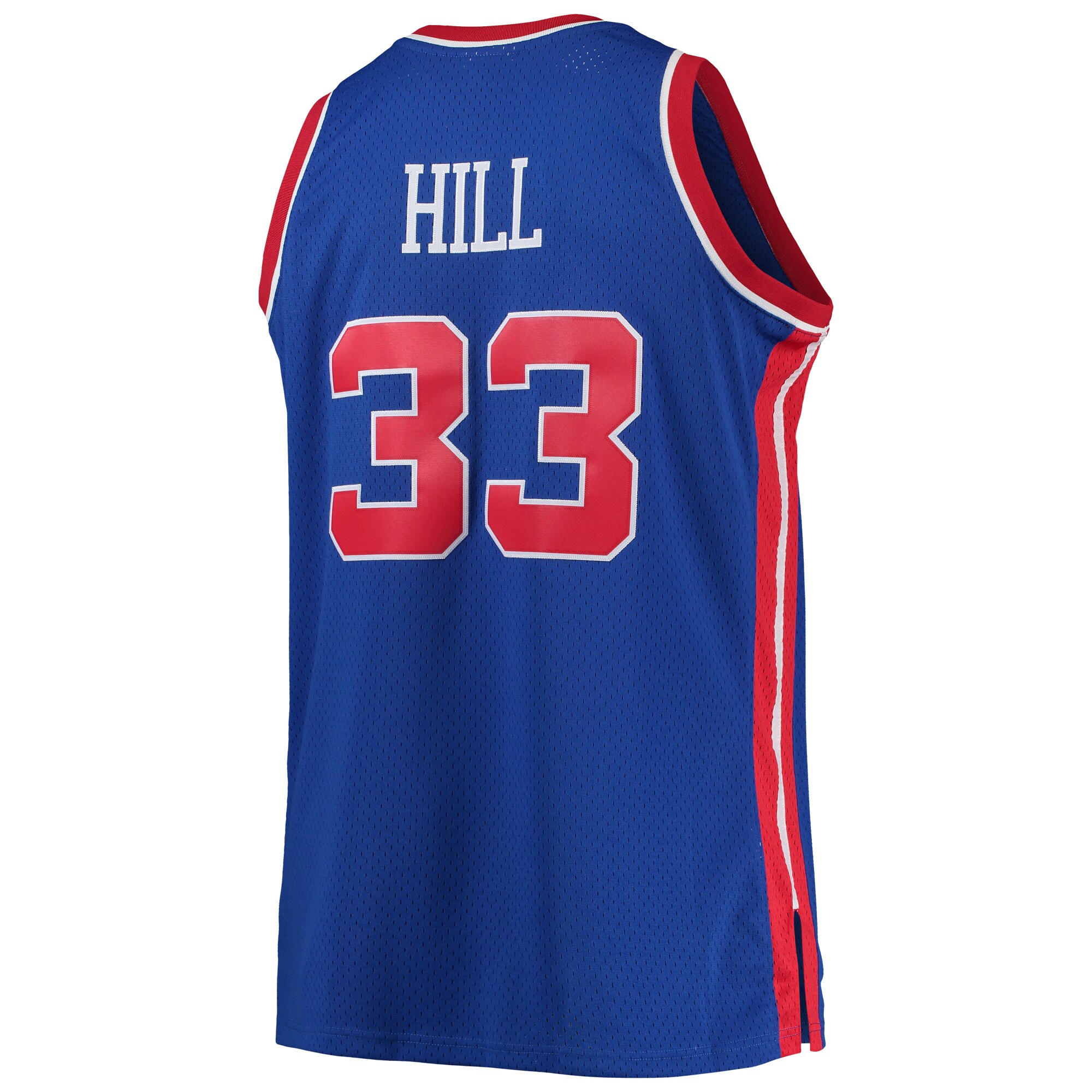 Grant Hill Detroit Pistons Mitchell & Ness 1995\/96 Big & Tall Hardwood Classics Swingman Jersey - Blue