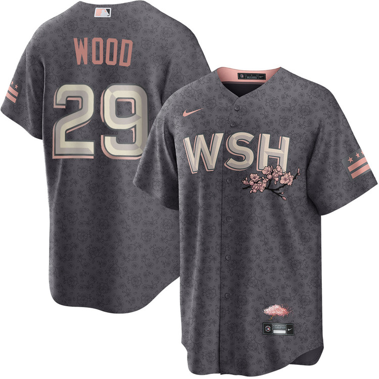 James Wood Washington Nationals City Connect Jersey