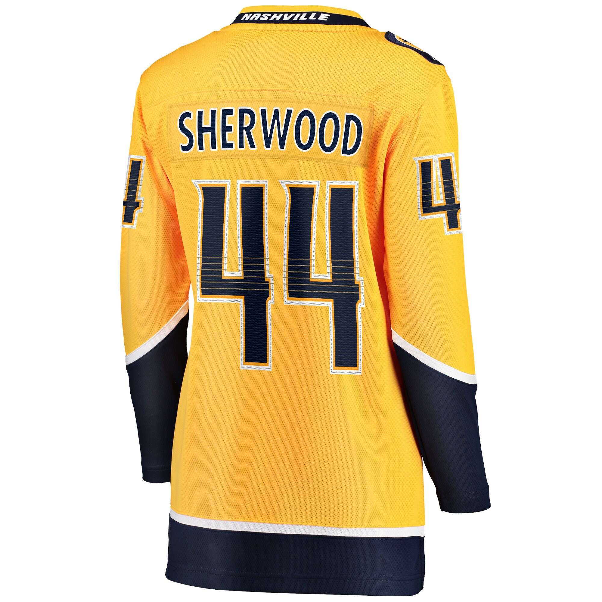Kiefer Sherwood Nashville Predators Fanatics Women's Home Breakaway Player Jersey - Gold