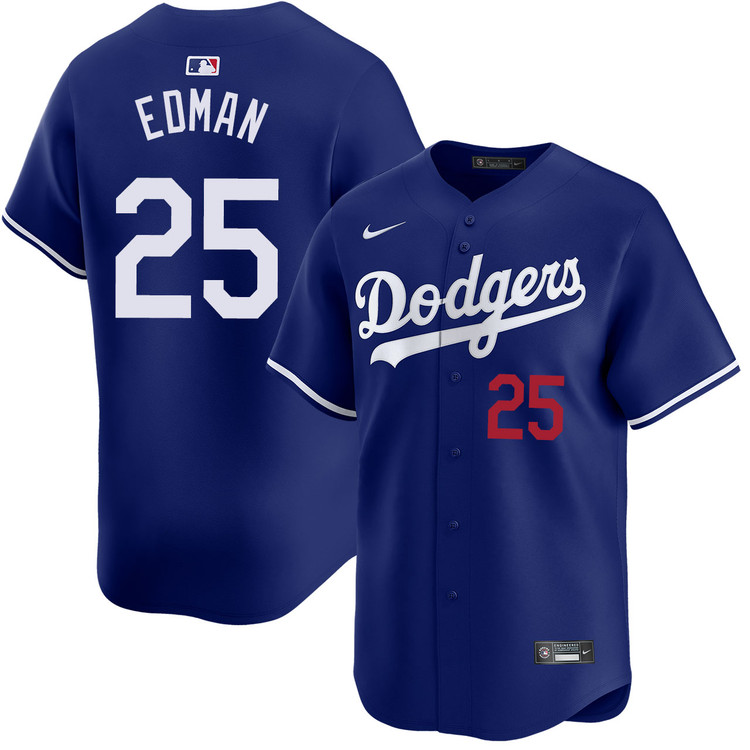 Tommy Edman Los Angeles Dodgers Alternate Royal Limited Jersey