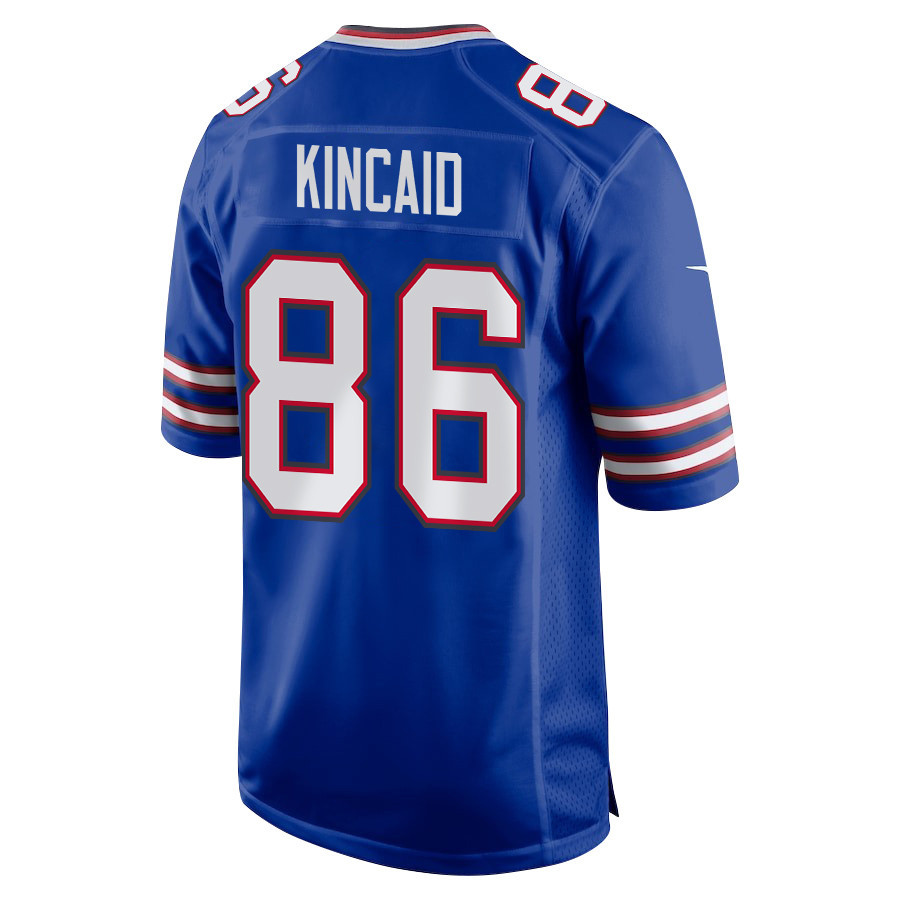 Dalton Kincaid 86 Buffalo Bills Super Bowl LIX New Orleans Patch Game Men Jersey - Royal